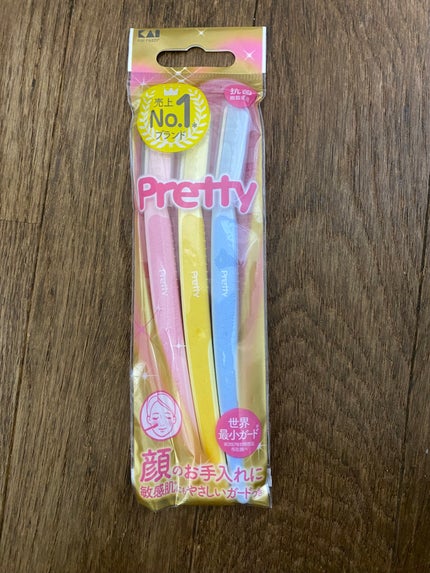 プリティー 敏感肌用フェイスL 3本入/貝印/シェーバーを使ったクチコミ(1枚目)