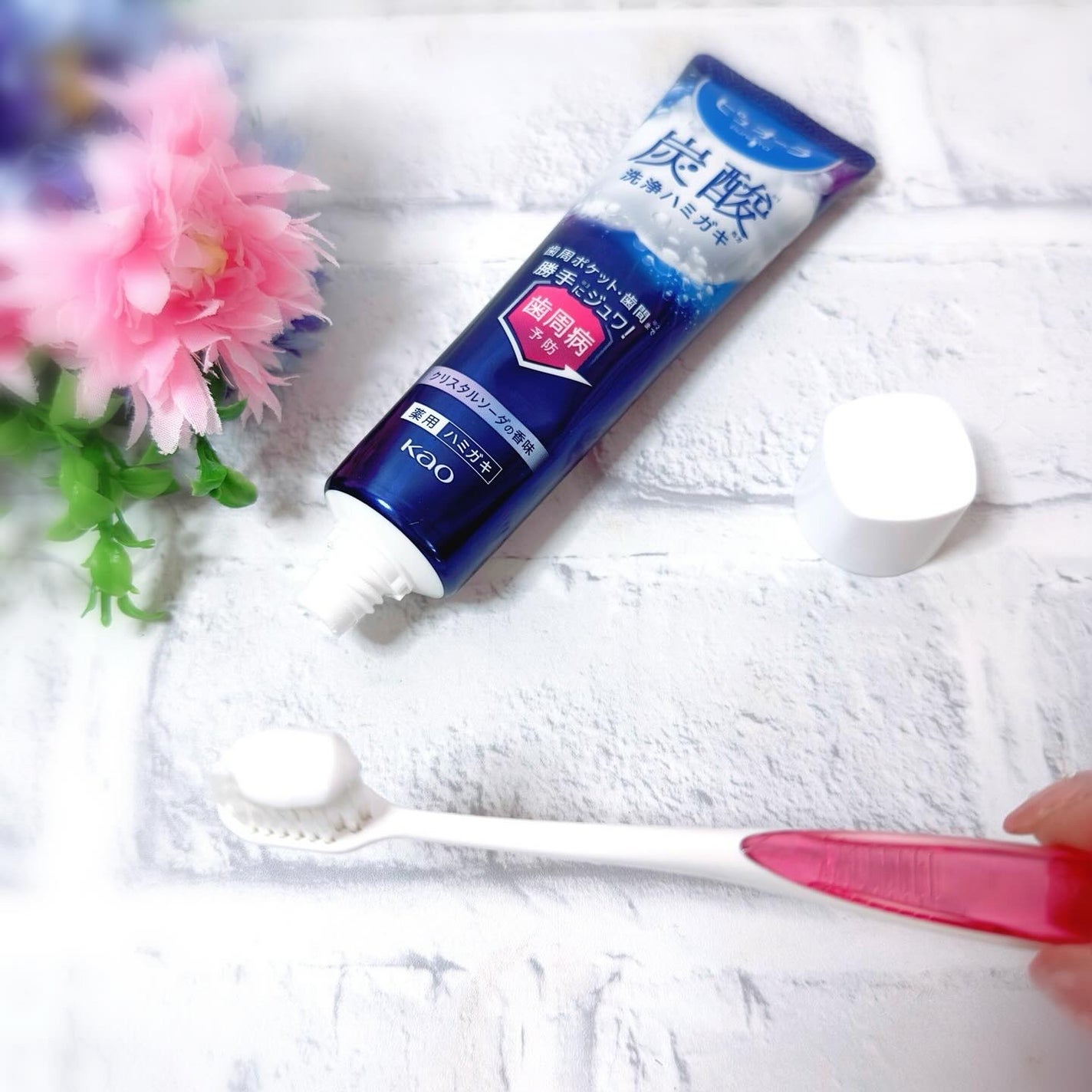 ピュオーラ 炭酸ハミガキ【医薬部外品】/ピュオーラ/歯磨き粉を使ったクチコミ(2枚目)