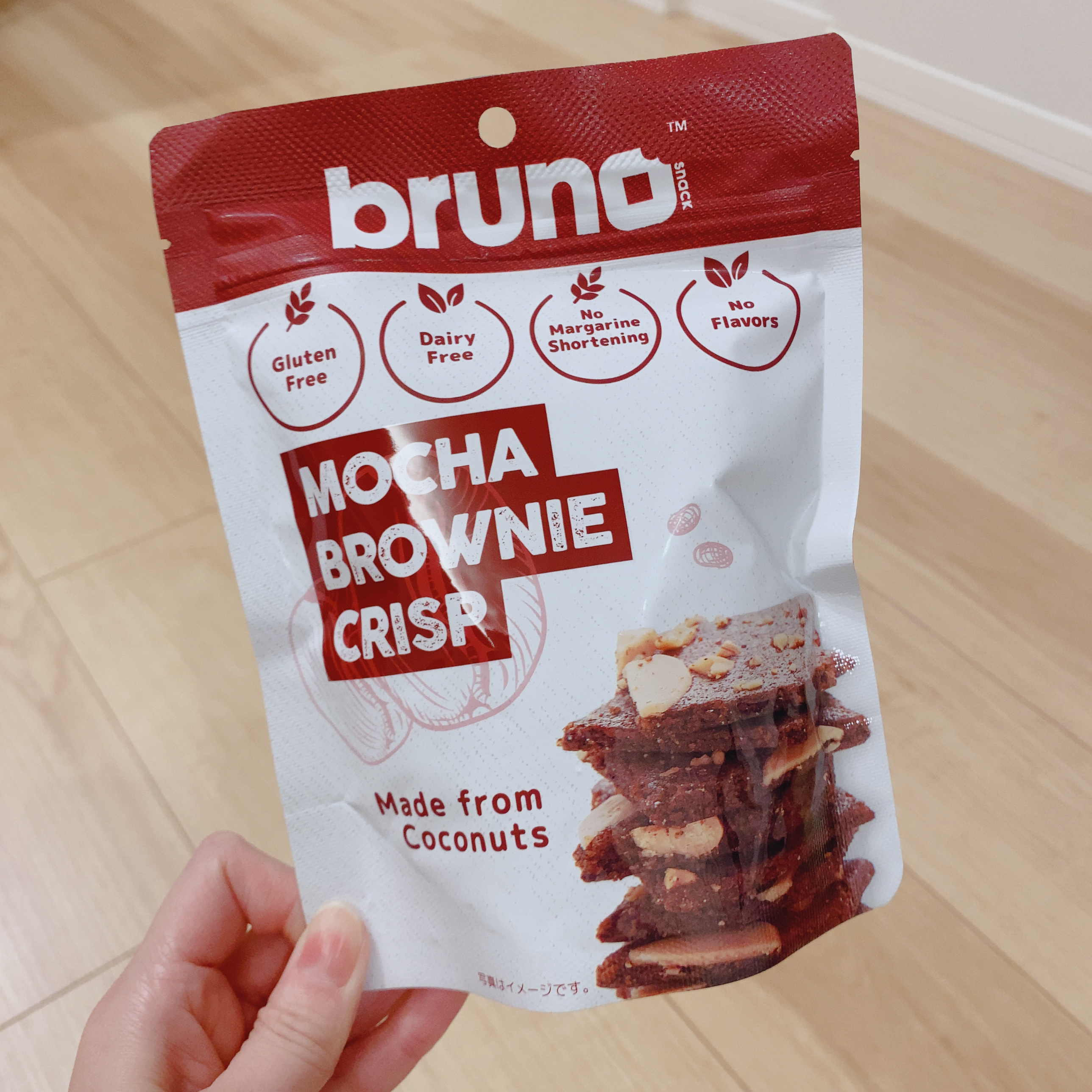 クリスピーブラウニーチョコレート/bruno snak/食品を使ったクチコミ（1枚目）