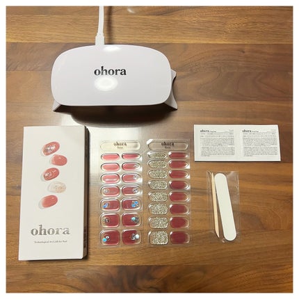 セミキュアジェルネイル(ハンド)/ohora/ネイルシールを使ったクチコミ(3枚目)