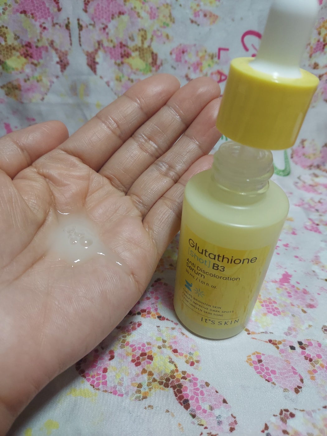 グルタチオンショットB3シミ跡セラム/It's skin/美容液を使ったクチコミ(2枚目)
