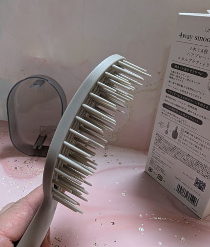 ユニークリー 4wayスムースヘアブラシ/ビー・エヌ/ヘアブラシを使ったクチコミ(5枚目)