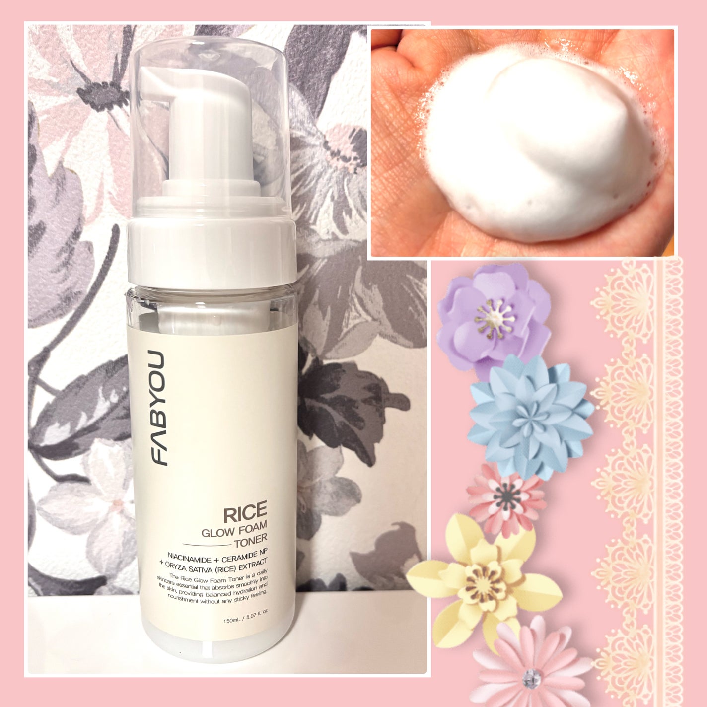 ライス グロウ フォームトナー/FABYOU/化粧水を使ったクチコミ(1枚目)