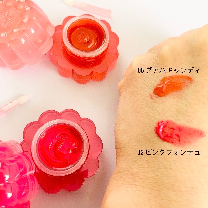 チューインググロウポット 12 ピンクフォンデュ/dasique/口紅を使ったクチコミ（3枚目）