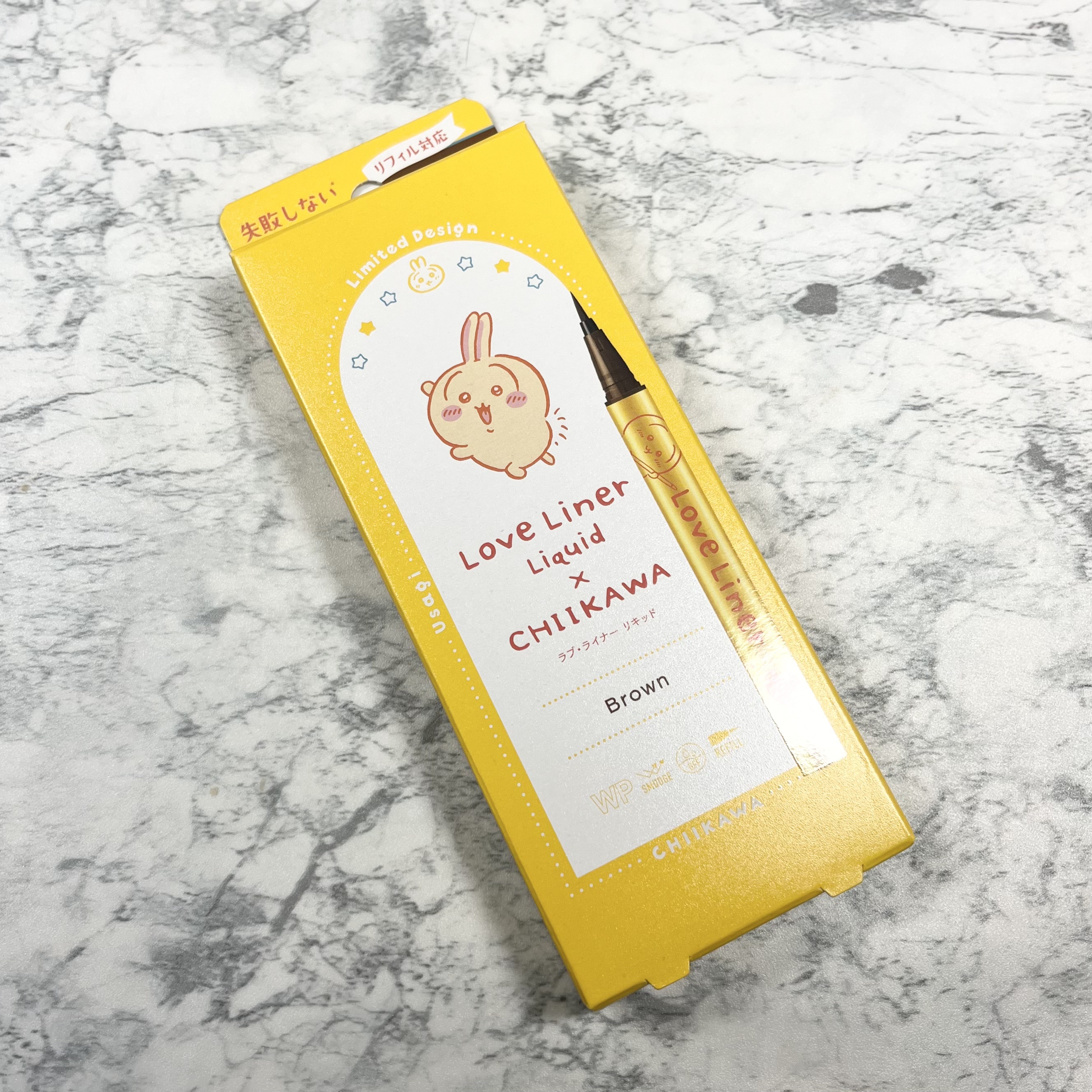 リキッドアイライナーR4 ブラウン(ちいかわ うさぎデザイン)【限定】/ラブ・ライナー/リキッドアイライナーを使ったクチコミ（1枚目）