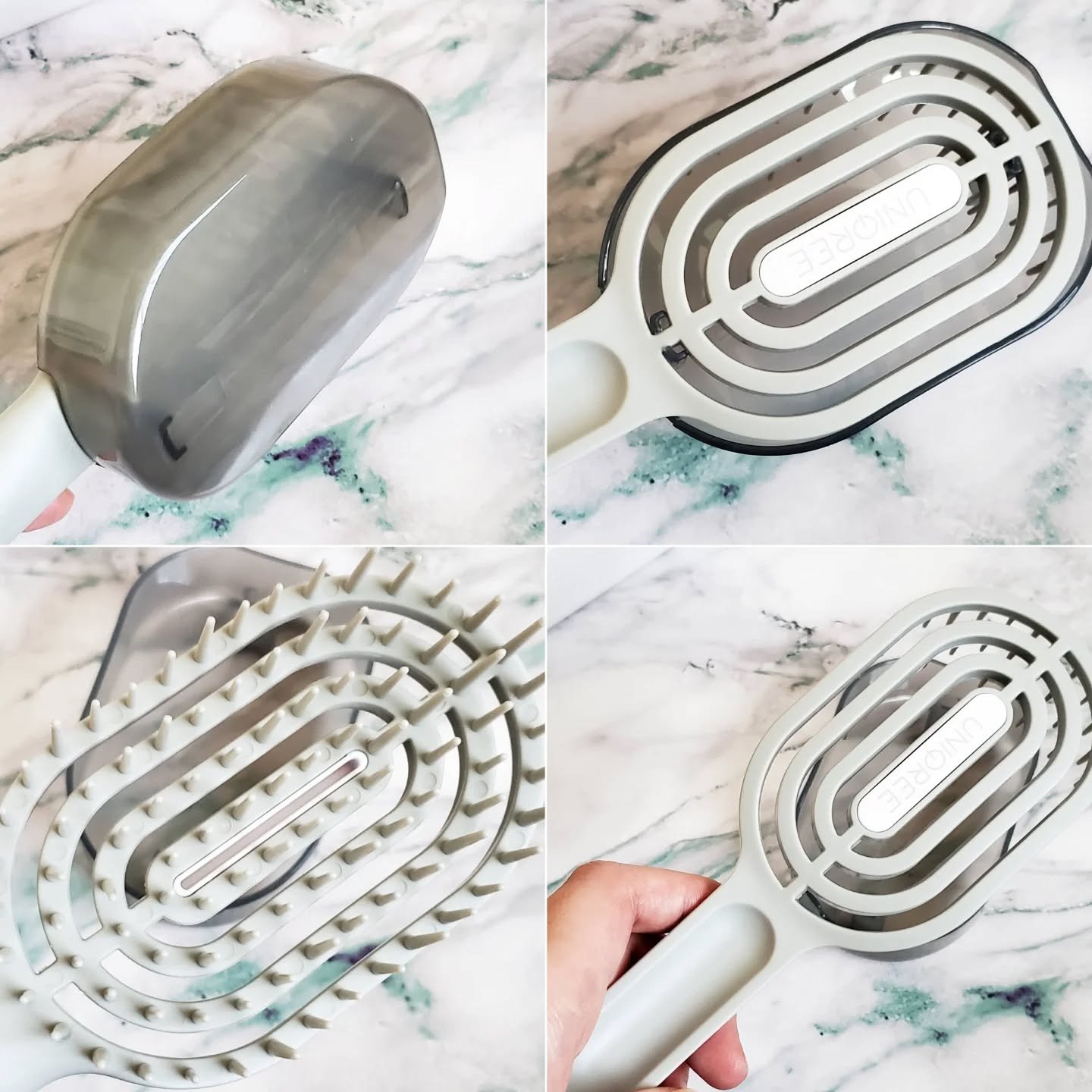 ユニークリー 4wayスムースヘアブラシ/ビー・エヌ/ヘアブラシを使ったクチコミ（2枚目）