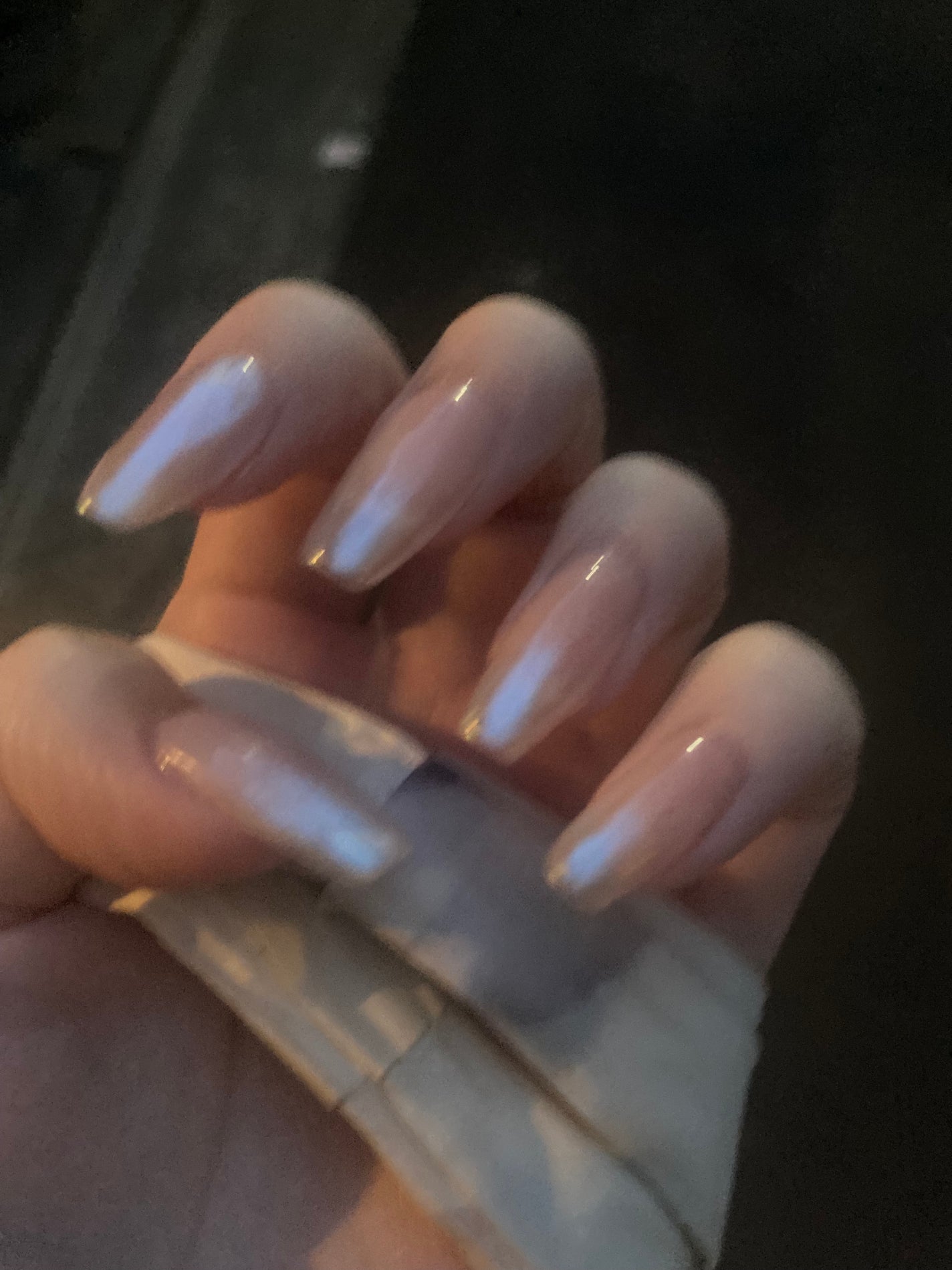 curu_フォロバ on LIPS 「#桜色の春ネイル#セルフネイル#オーロラネイルにゅーねいる初め..」(2枚目)