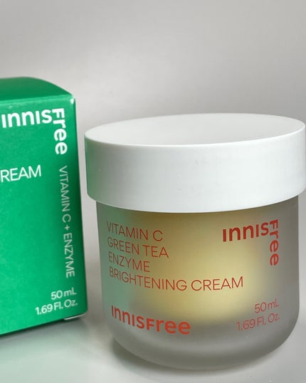 ビタC グリーンティーエンザイム ブライト クリーム/innisfree/フェイスクリームを使ったクチコミ(5枚目)