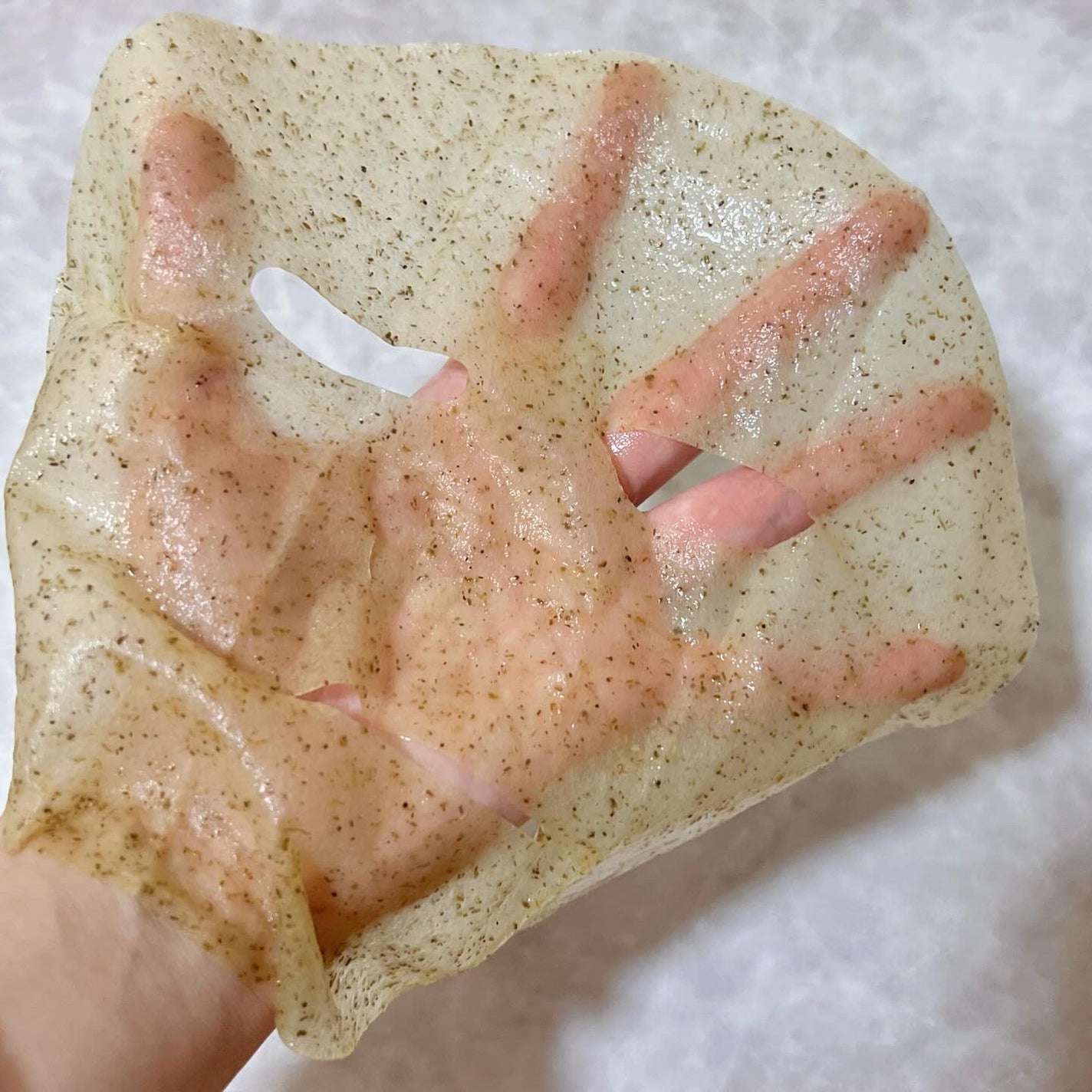 ツボクサスージングハイドロヨモギマスク/LIALUSTER/シートマスク・パックを使ったクチコミ(4枚目)