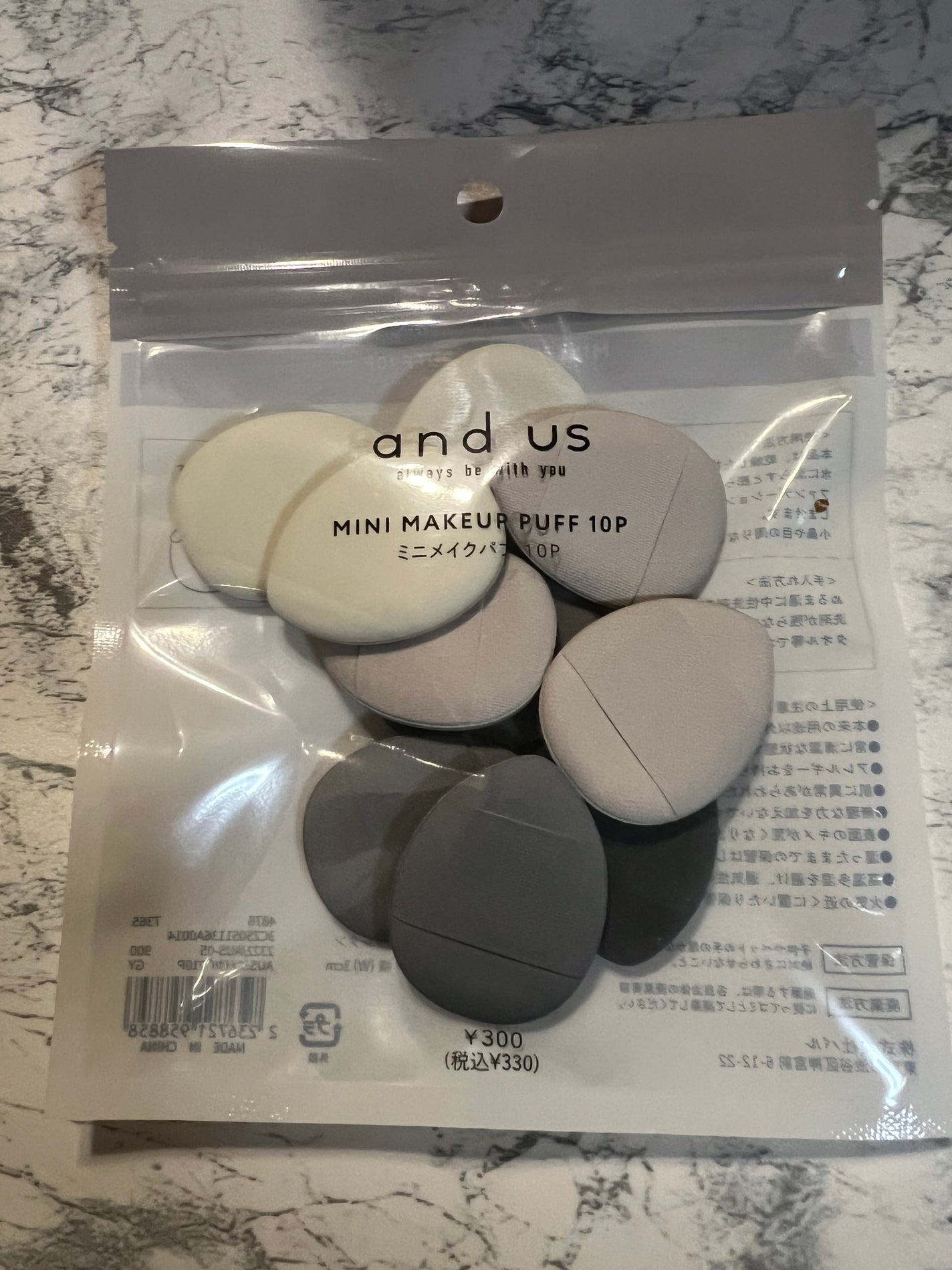 ミニメイクパフ10P/3COINS/パフ・スポンジを使ったクチコミ(1枚目)
