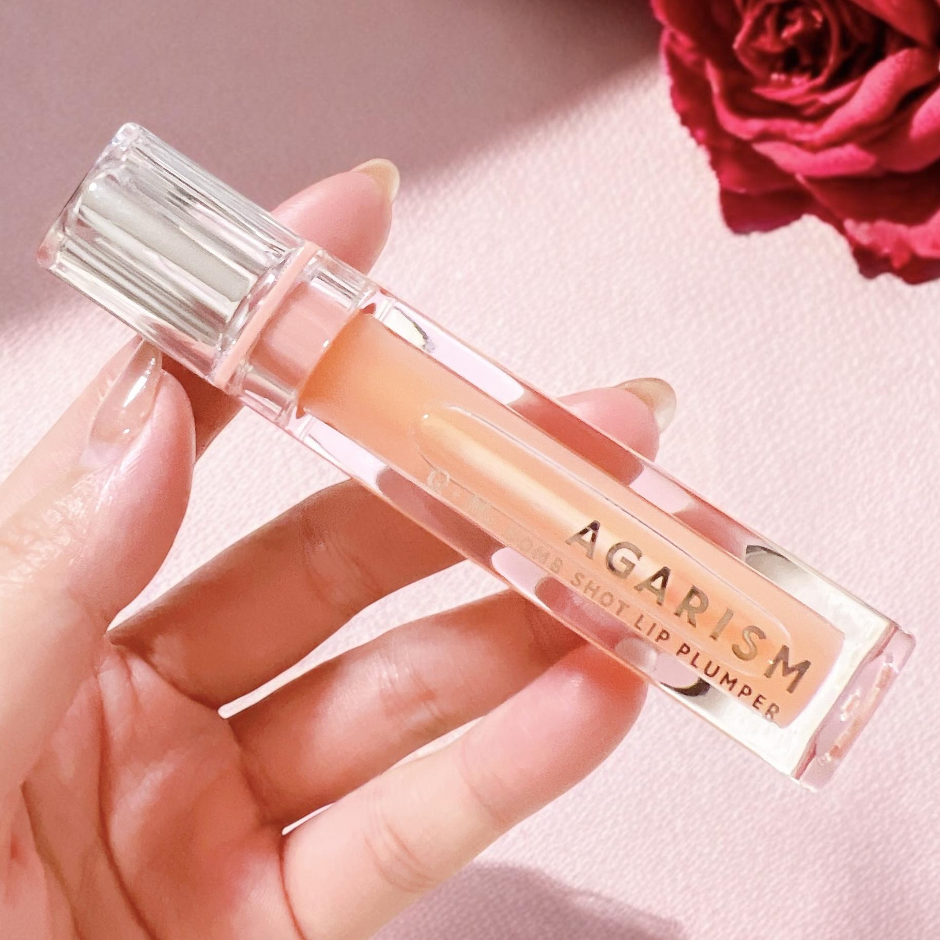 キューミ―ボムショットリッププランパー/AGARISM/リッププランパーを使ったクチコミ（2枚目）