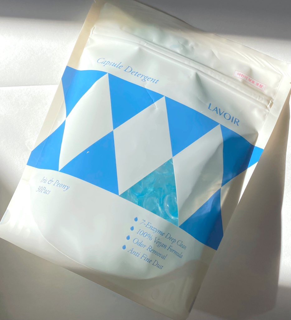 ヴィーガン部屋干しカプセル洗濯洗剤/LAVOIR/洗濯洗剤を使ったクチコミ（1枚目）