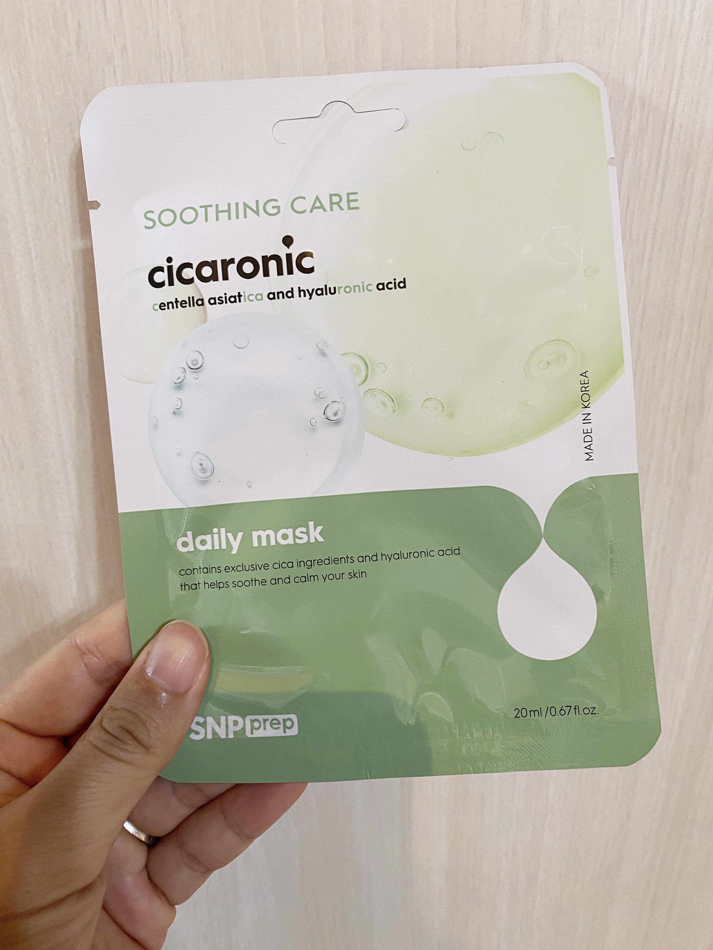 Prep Cicaronic Daily Mask/SNP/シートマスク・パックを使ったクチコミ（1枚目）