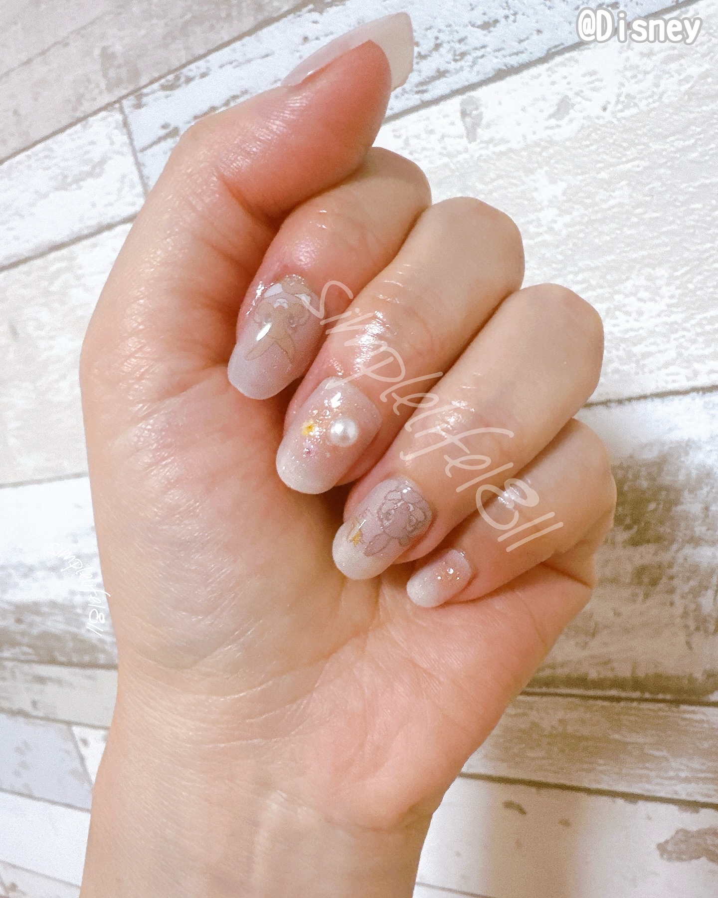 ohora】ネイルシール セミキュアジェルネイル ディズニーコラボ 5種