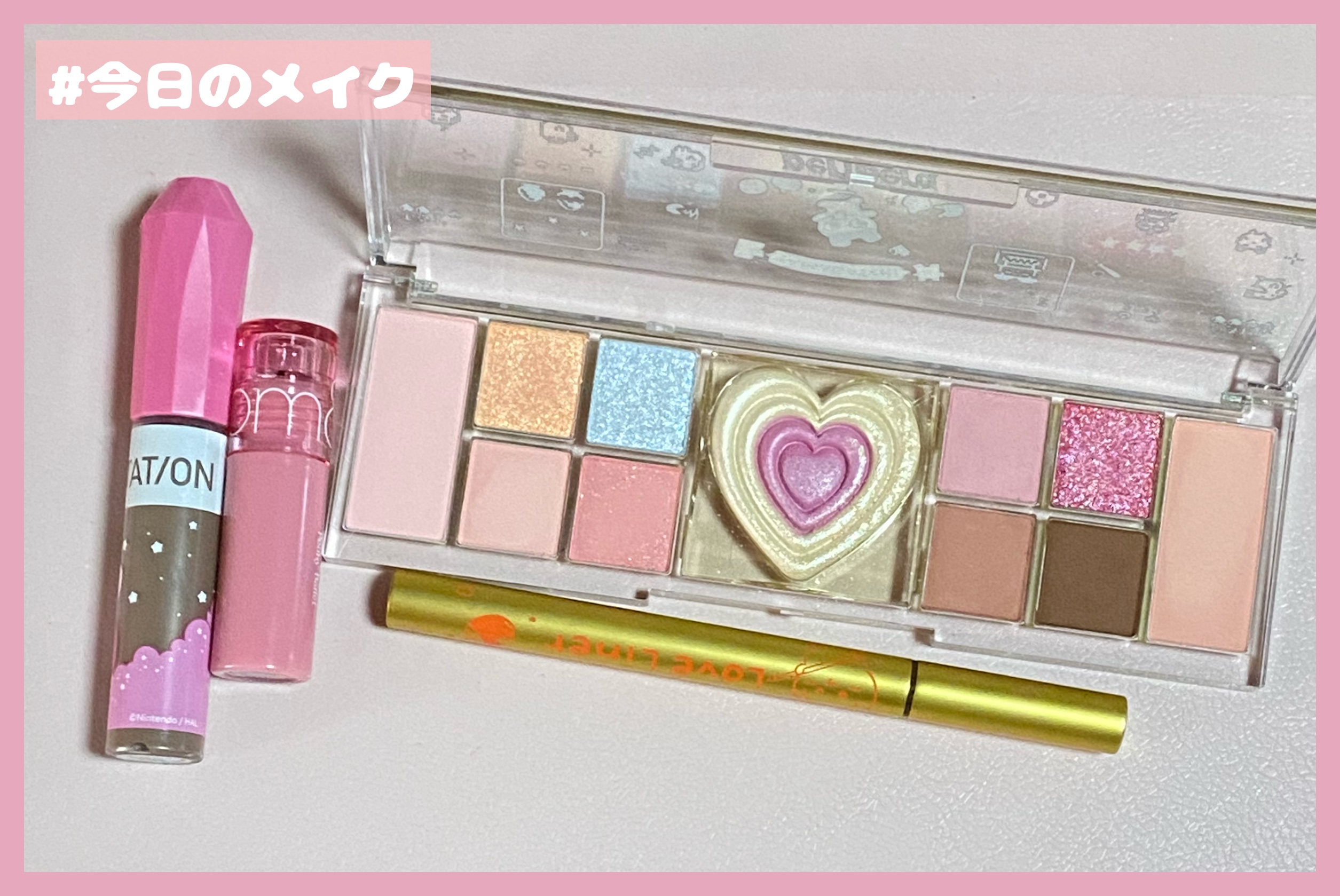 ヘビーローテーション カラーリングアイブロウEX 08 アッシュグレー（星のカービィ）/ヘビーローテーション/眉マスカラを使ったクチコミ（1枚目）