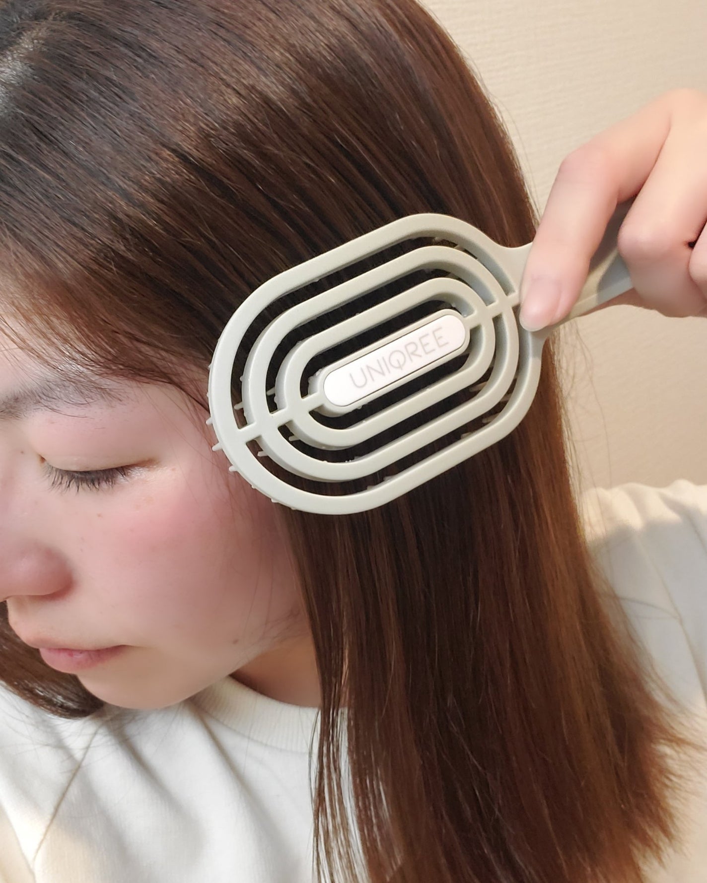 ユニークリー 4wayスムースヘアブラシ/ビー・エヌ/ヘアブラシを使ったクチコミ(7枚目)