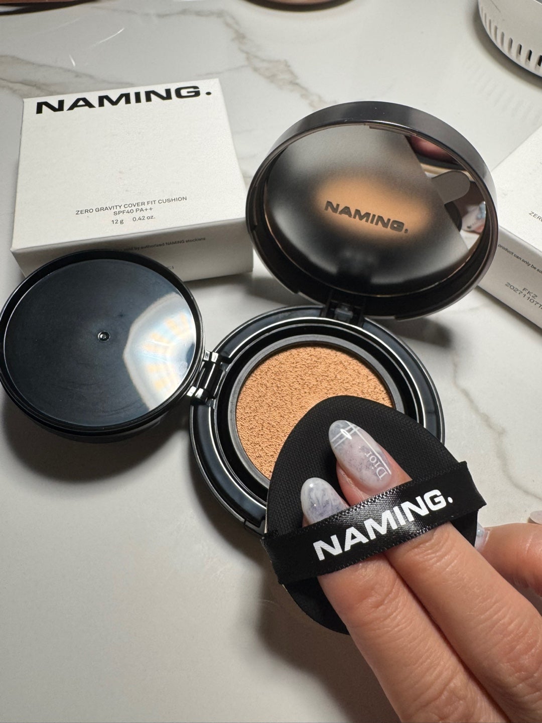 ネーミング ゼログラビティ カバーフィットクッション/NAMING./クッションファンデーションを使ったクチコミ(2枚目)