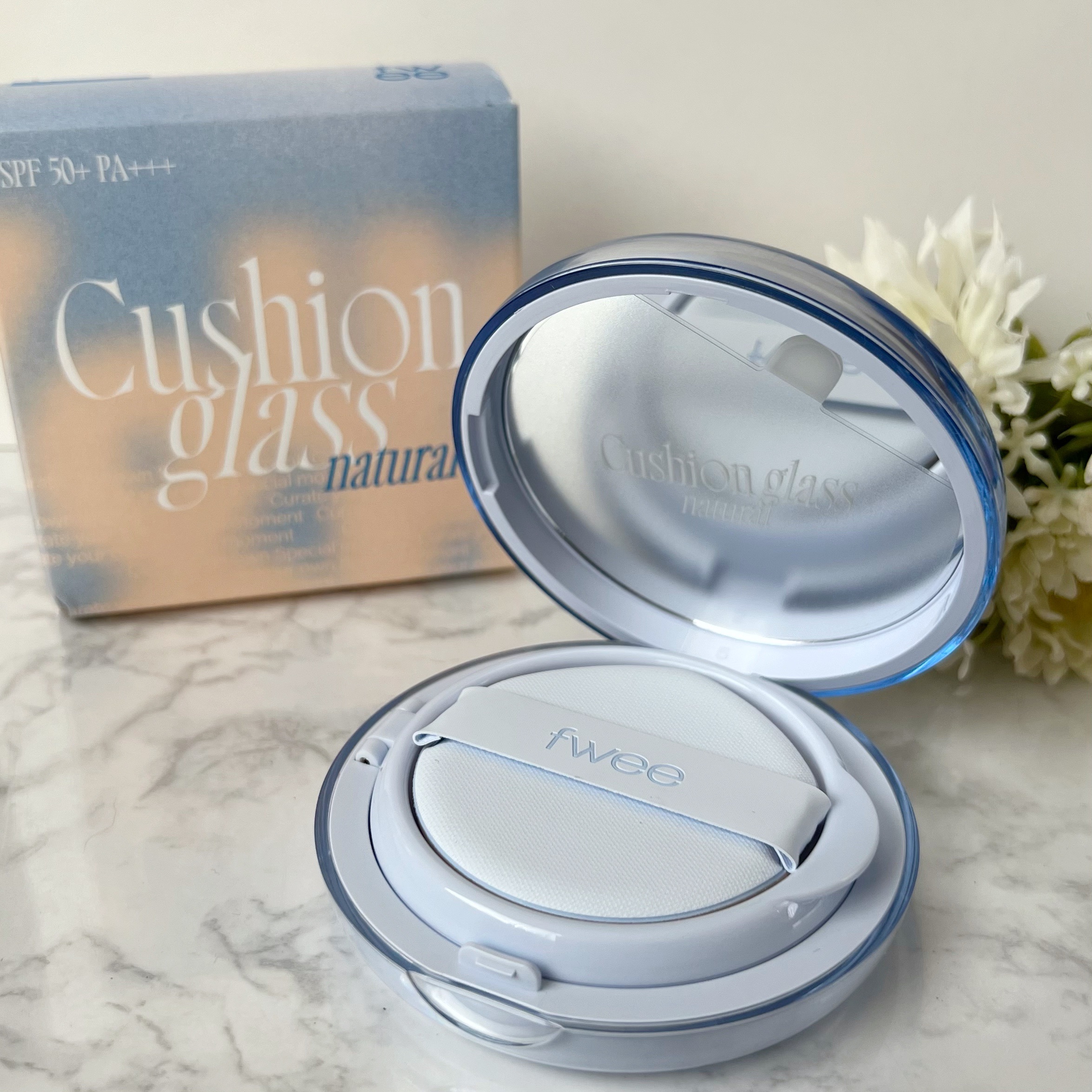 フィー クッションガラス ナチュラル/fwee/クッションファンデーションを使ったクチコミ（1枚目）