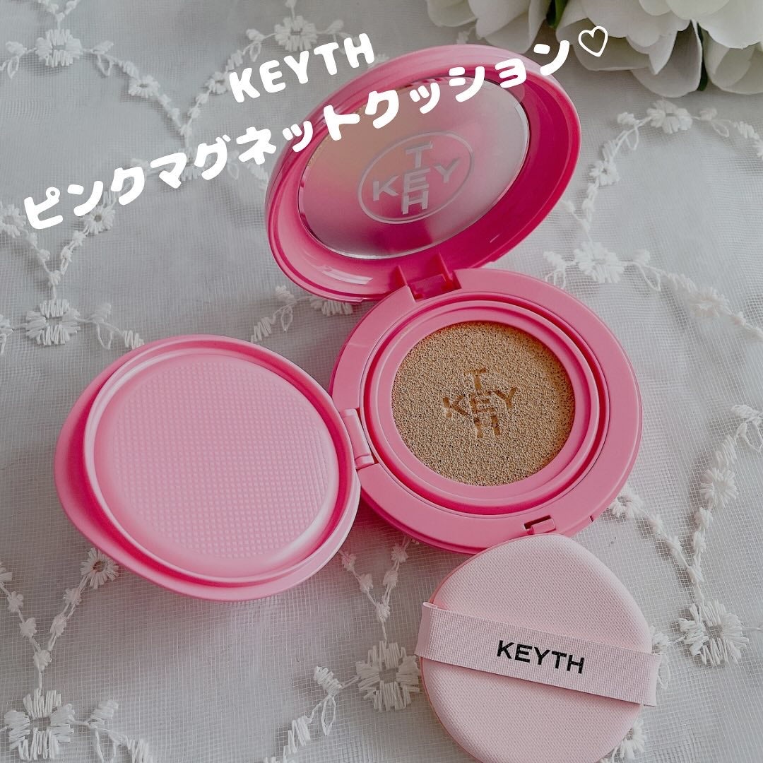 ピンクマグネットクッション/KEYTH/クッションファンデーションを使ったクチコミ(2枚目)