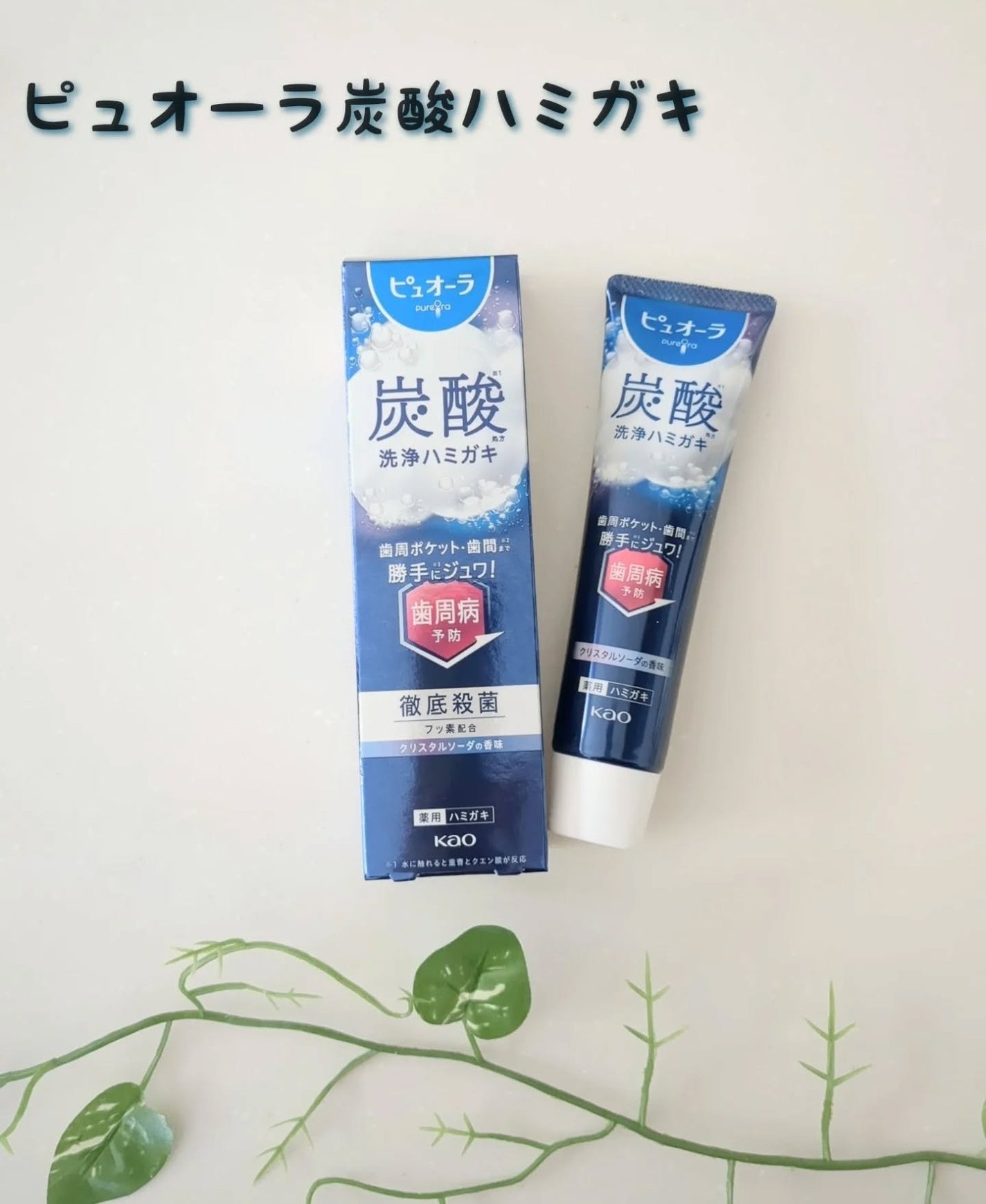 ピュオーラ 炭酸ハミガキ【医薬部外品】/ピュオーラ/歯磨き粉を使ったクチコミ(1枚目)