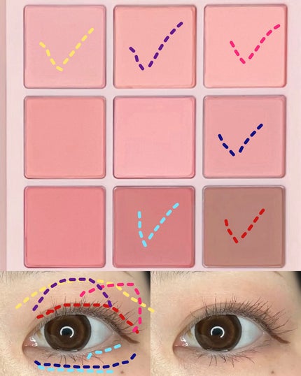 シャドウパレット/dasique/アイシャドウパレットを使ったクチコミ(5枚目)