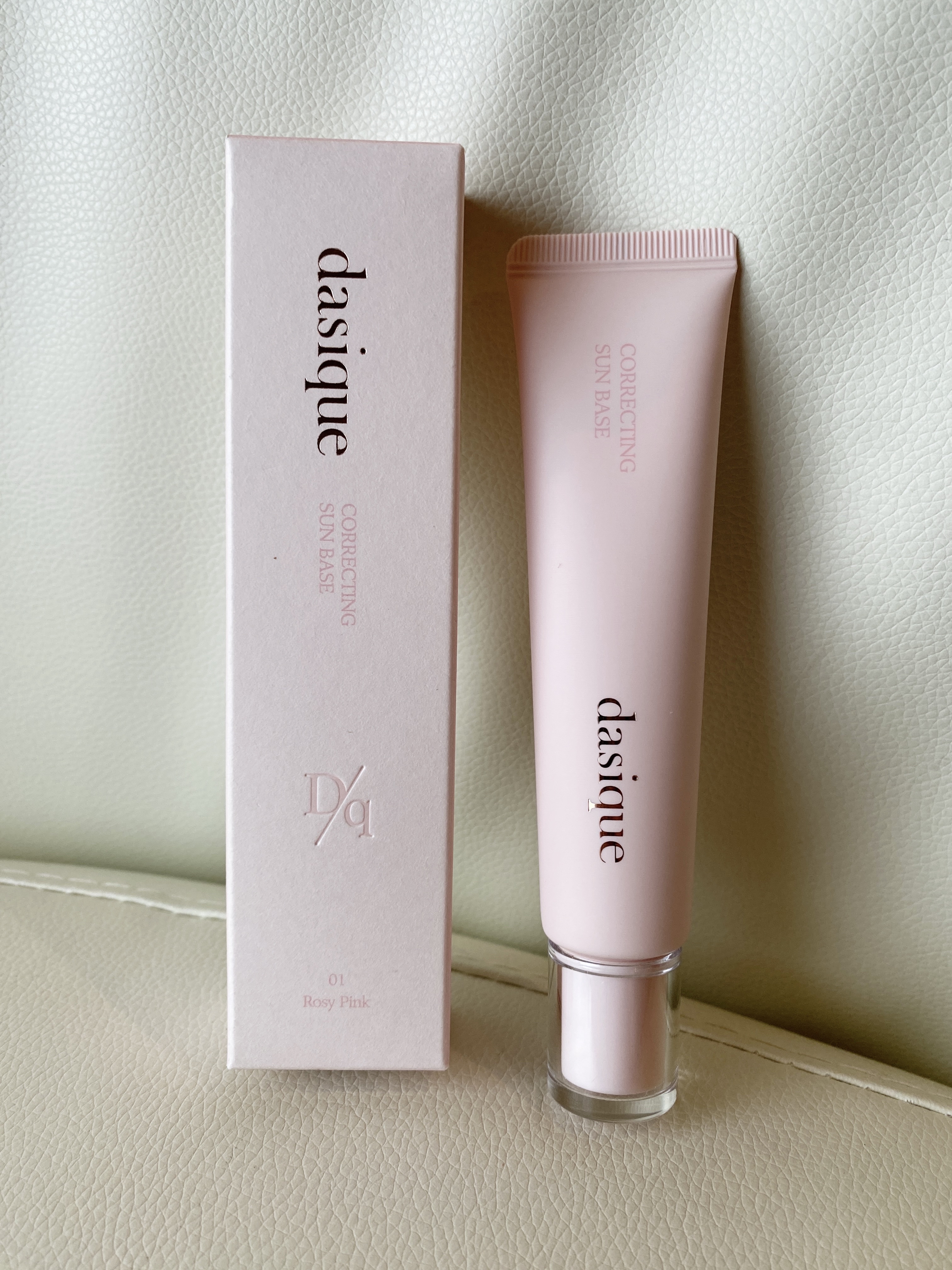 コレクティングサンベース 01 ロージーピンク/dasique/化粧下地を使ったクチコミ（1枚目）