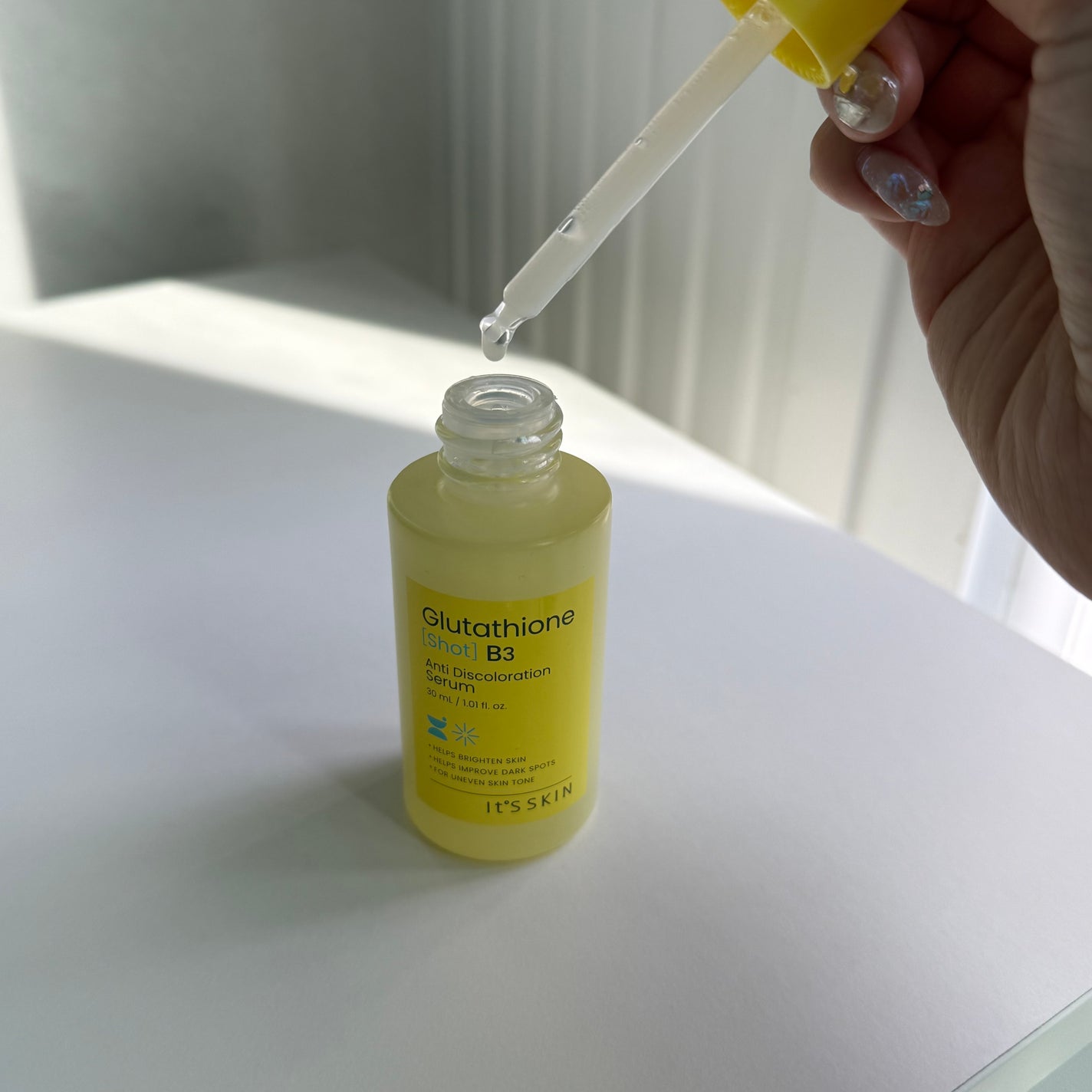 グルタチオンショットB3シミ跡セラム/It's skin/美容液を使ったクチコミ(2枚目)