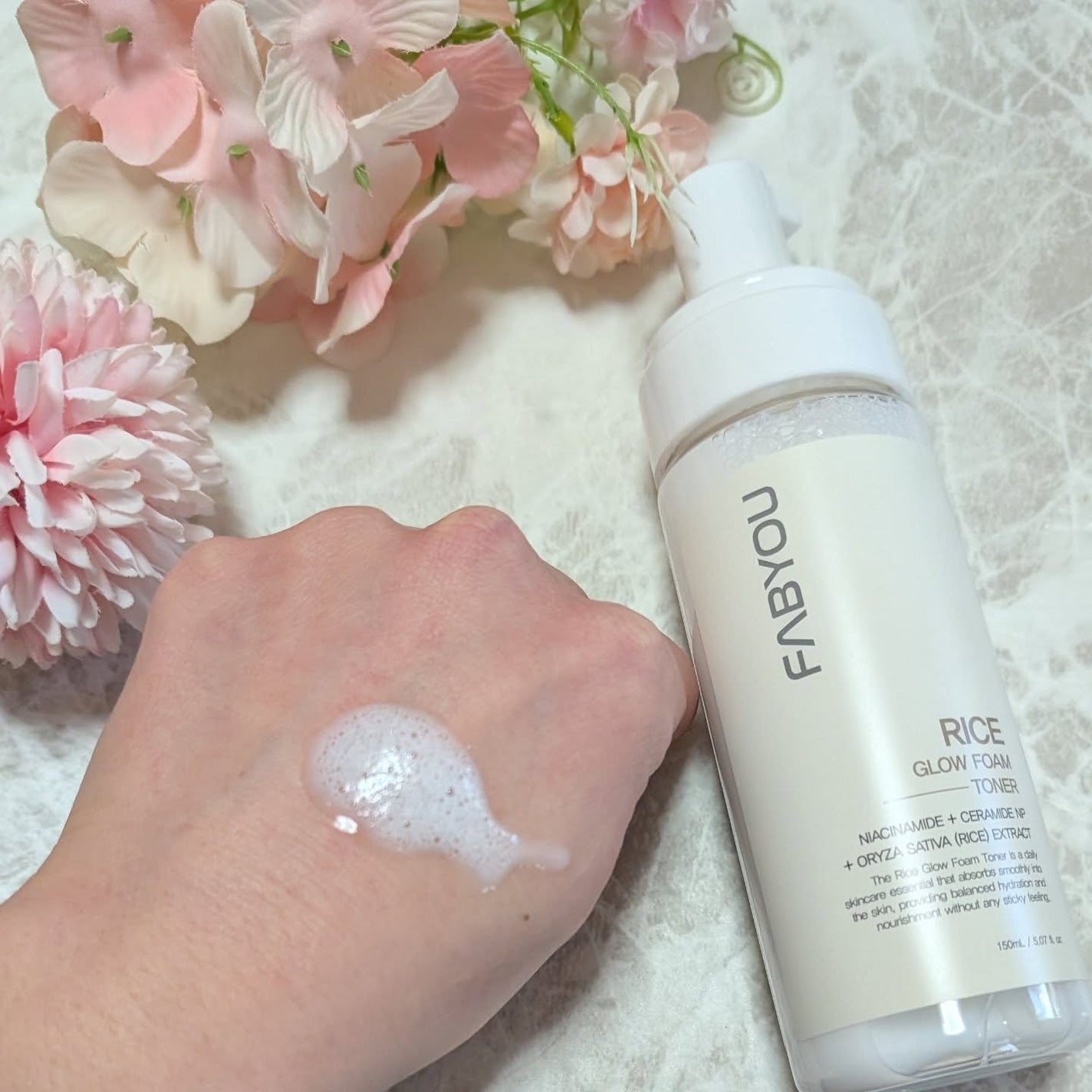 ライス グロウ フォームトナー/FABYOU/化粧水を使ったクチコミ(4枚目)