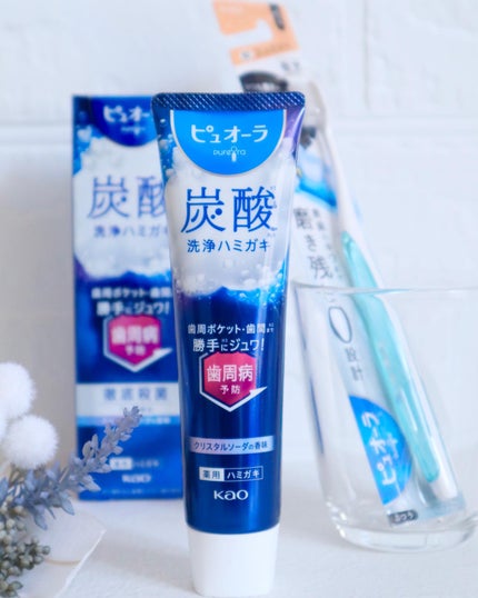 ピュオーラ 炭酸ハミガキ【医薬部外品】/ピュオーラ/歯磨き粉を使ったクチコミ(1枚目)