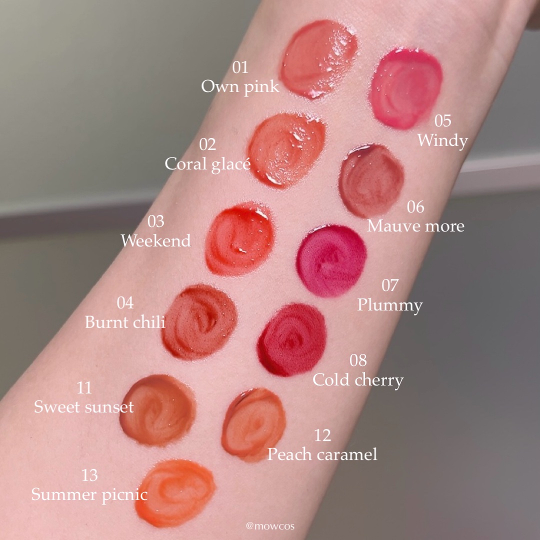 グラッセリップティント 05 ウィンディ/mude./リップティントを使ったクチコミ（2枚目）