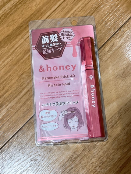 アンドハニー マトメイク スティック ミラクルホールド4.0/&honey/ヘアジェルを使ったクチコミ(1枚目)