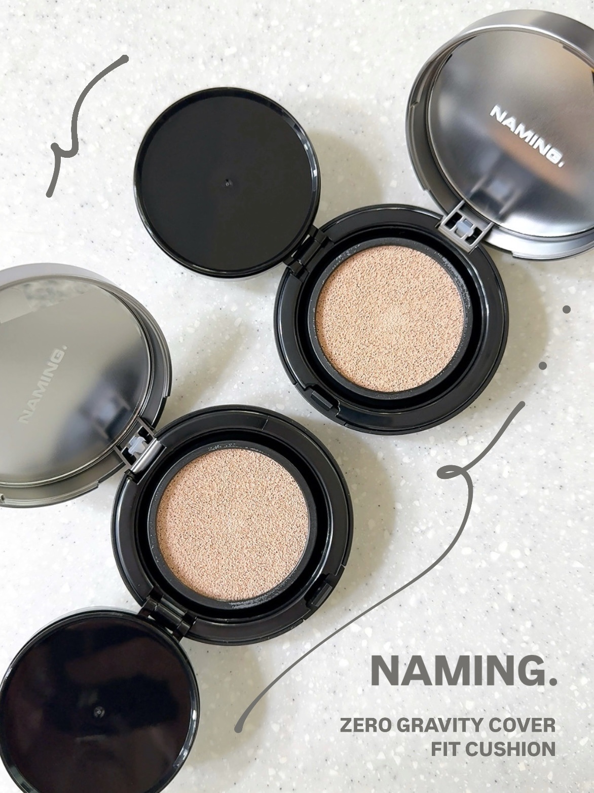 ネーミング ゼログラビティ カバーフィットクッション/NAMING./クッションファンデーションを使ったクチコミ（1枚目）
