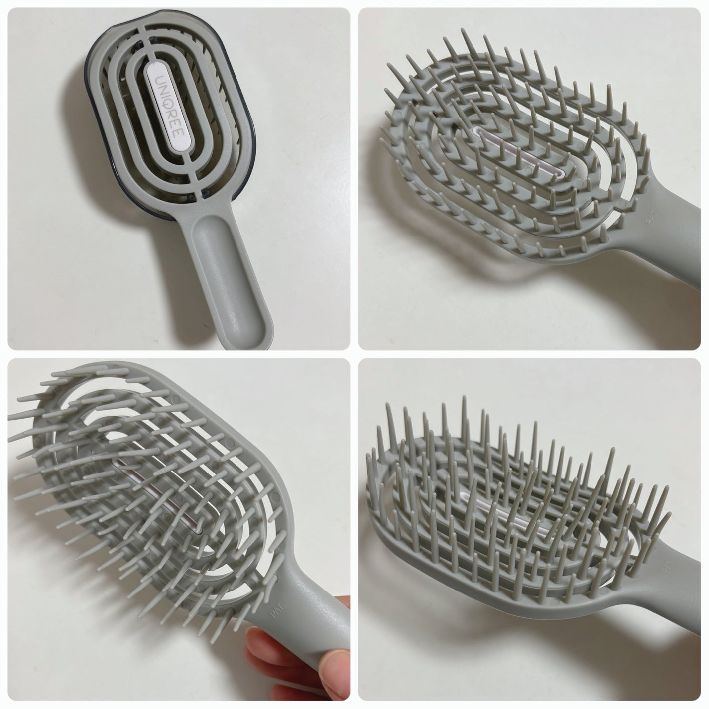 ユニークリー 4wayスムースヘアブラシ/ビー・エヌ/ヘアブラシを使ったクチコミ(4枚目)