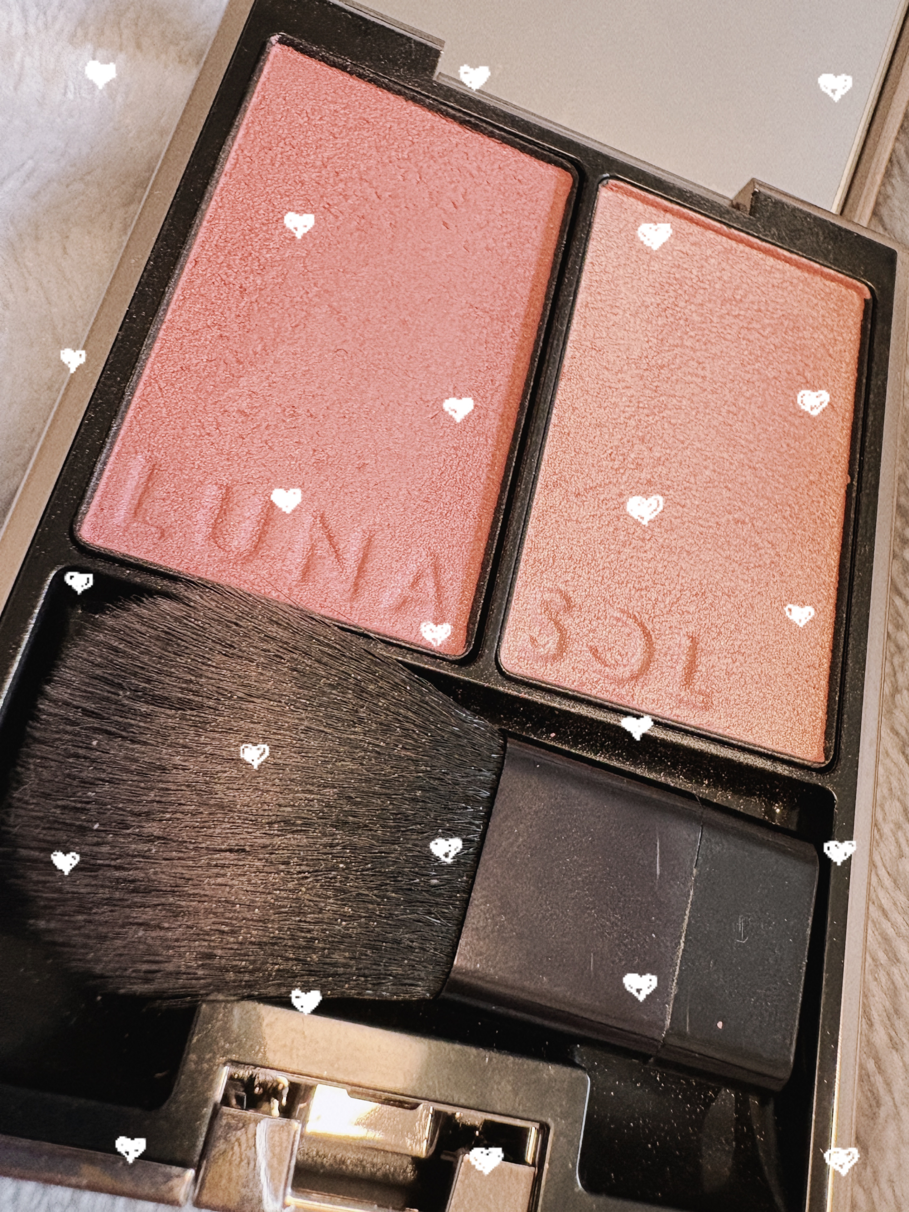 カラーリンググレイズ/LUNASOL/パウダーチークを使ったクチコミ（1枚目）