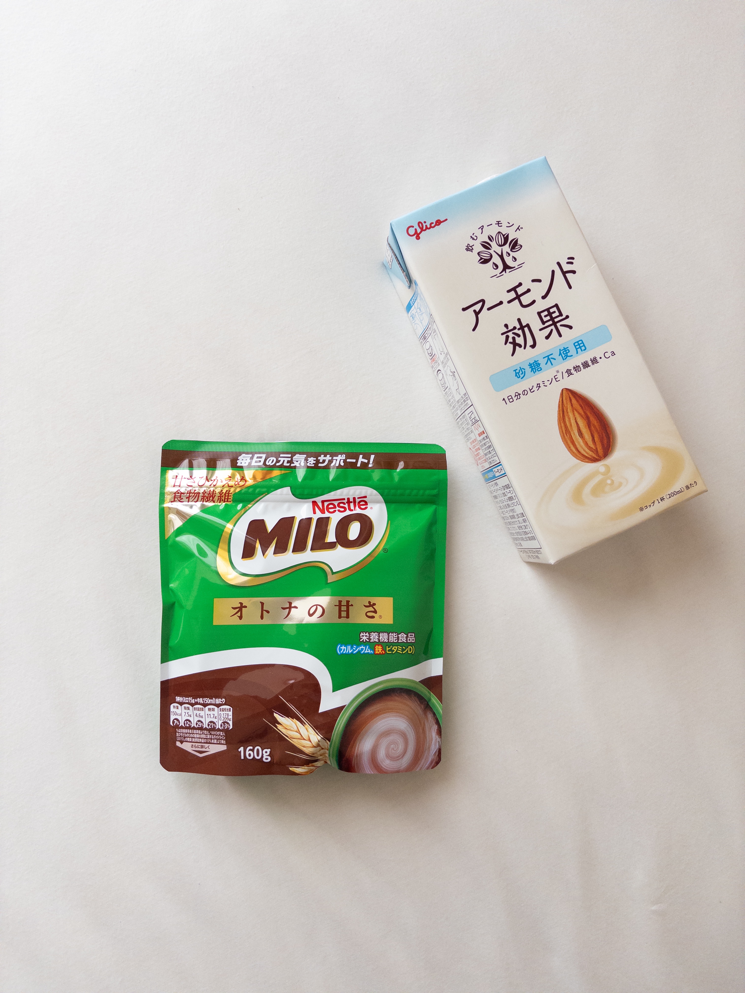 アーモンド効果 砂糖不使用/グリコ/オーツ・アーモンドミルクを使ったクチコミ（3枚目）