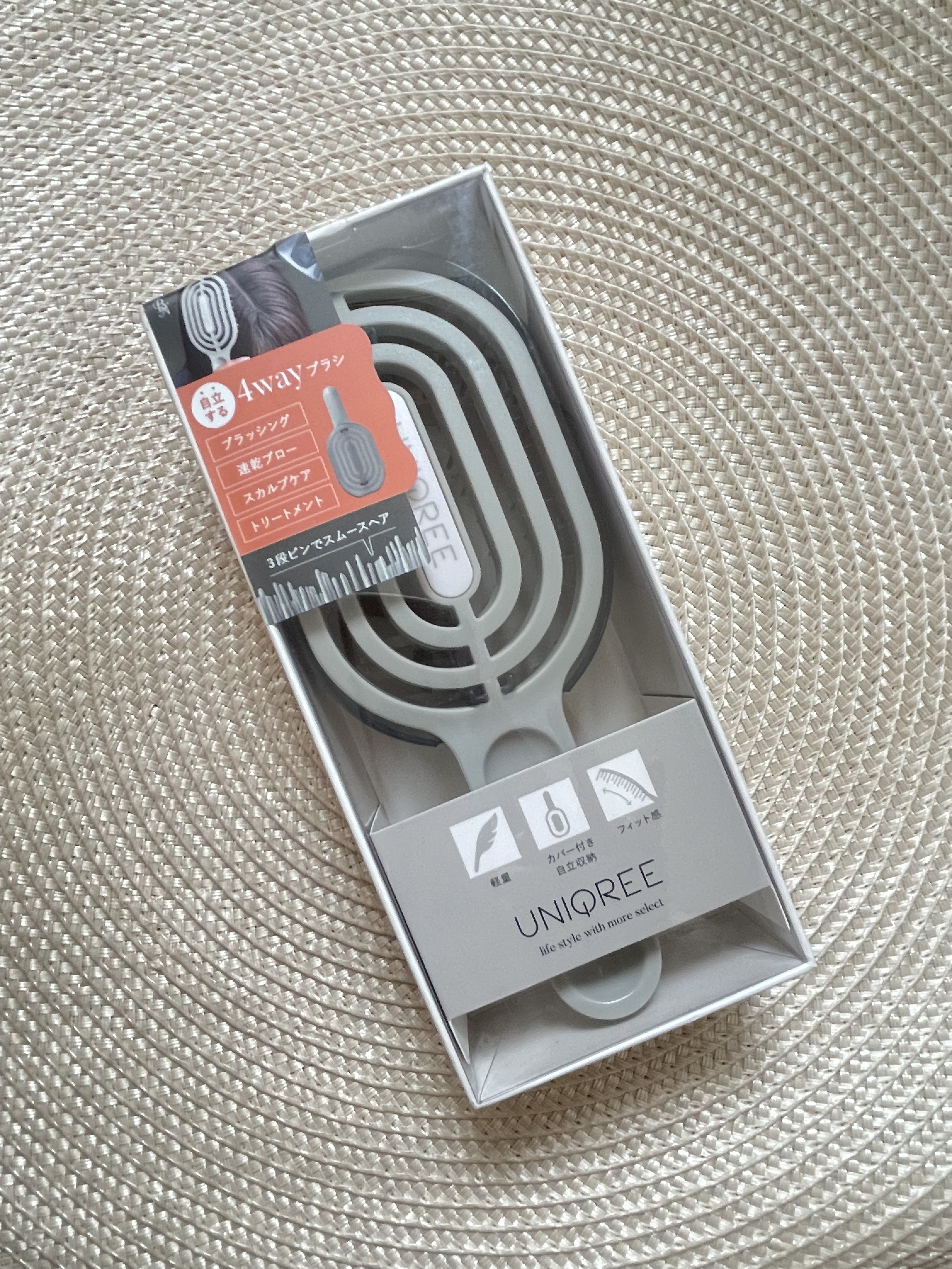 ユニークリー 4wayスムースヘアブラシ/ビー・エヌ/ヘアブラシを使ったクチコミ（2枚目）