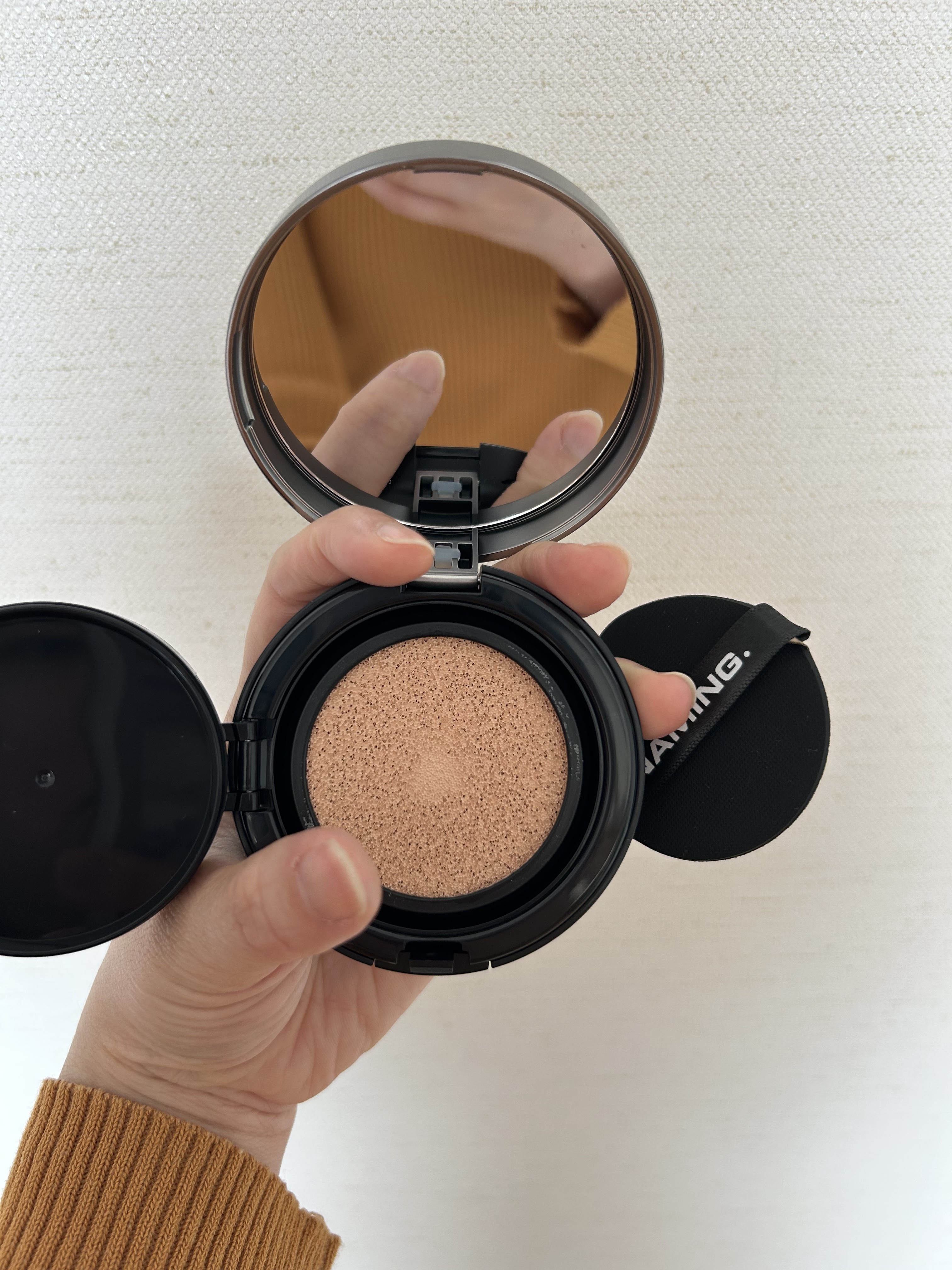 ネーミング ゼログラビティ カバーフィットクッション/NAMING./クッションファンデーションを使ったクチコミ（2枚目）