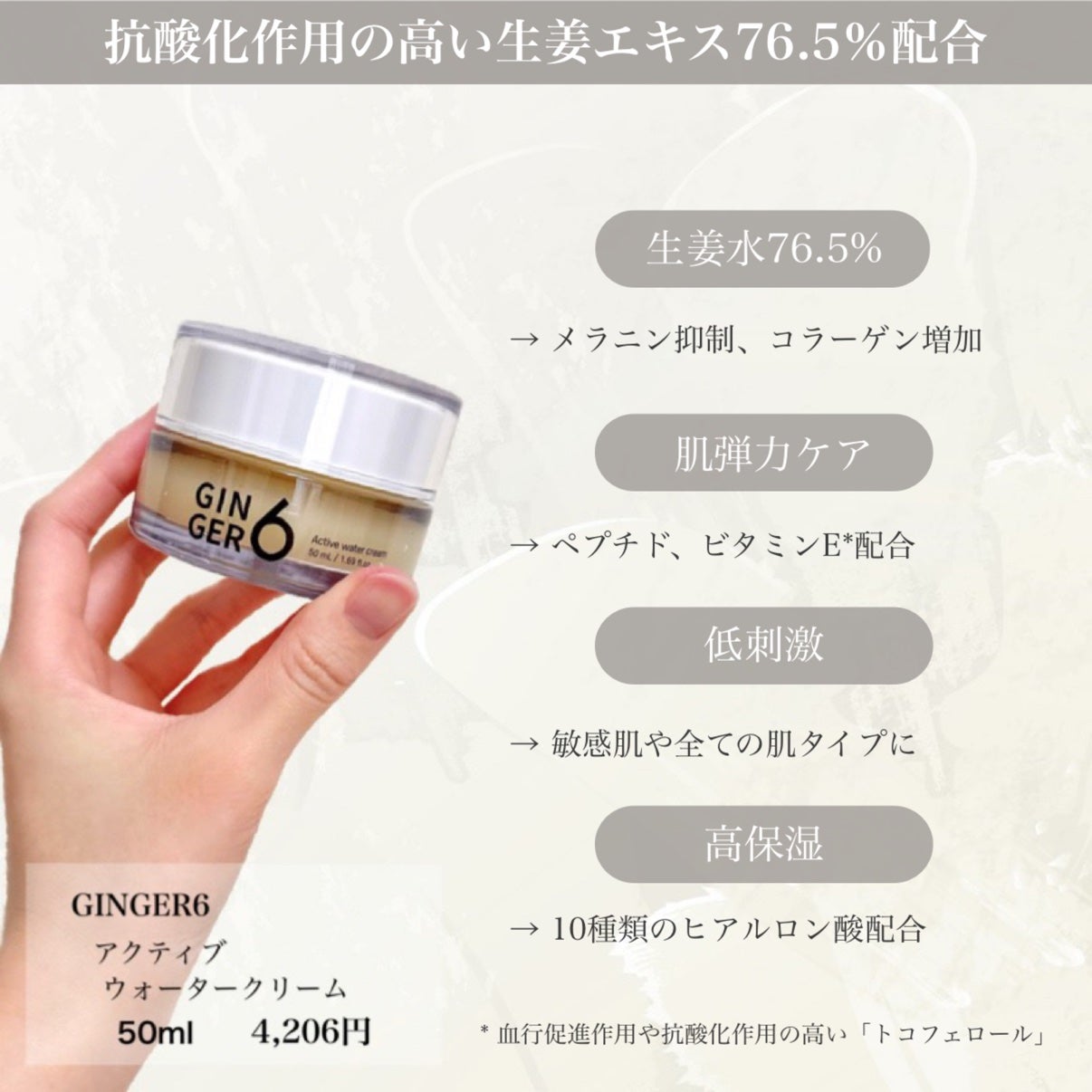 アクティブウォータークリーム/GINGER6/フェイスクリームを使ったクチコミ(2枚目)