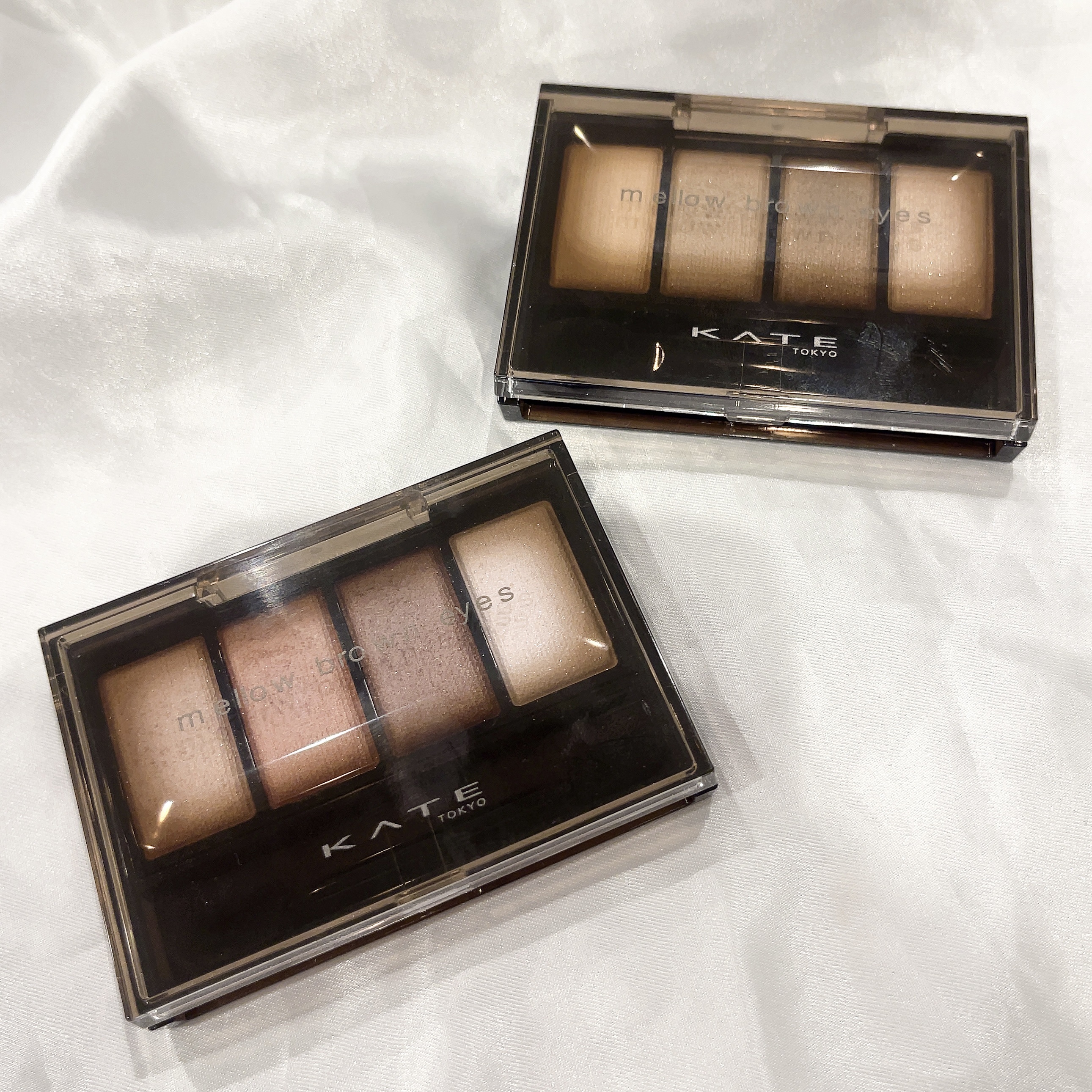 #PR #ケイト

配色と質感のバランスがちょうど良いアイシャドウ。透け感のある色味で重たい印象にならず、目もとを華やかに見せてくれる。特に一番右の馴染ませクリアパールカラーがお気に入りで、キラキラしてるのに派手にならずどんなシーンにも合わ