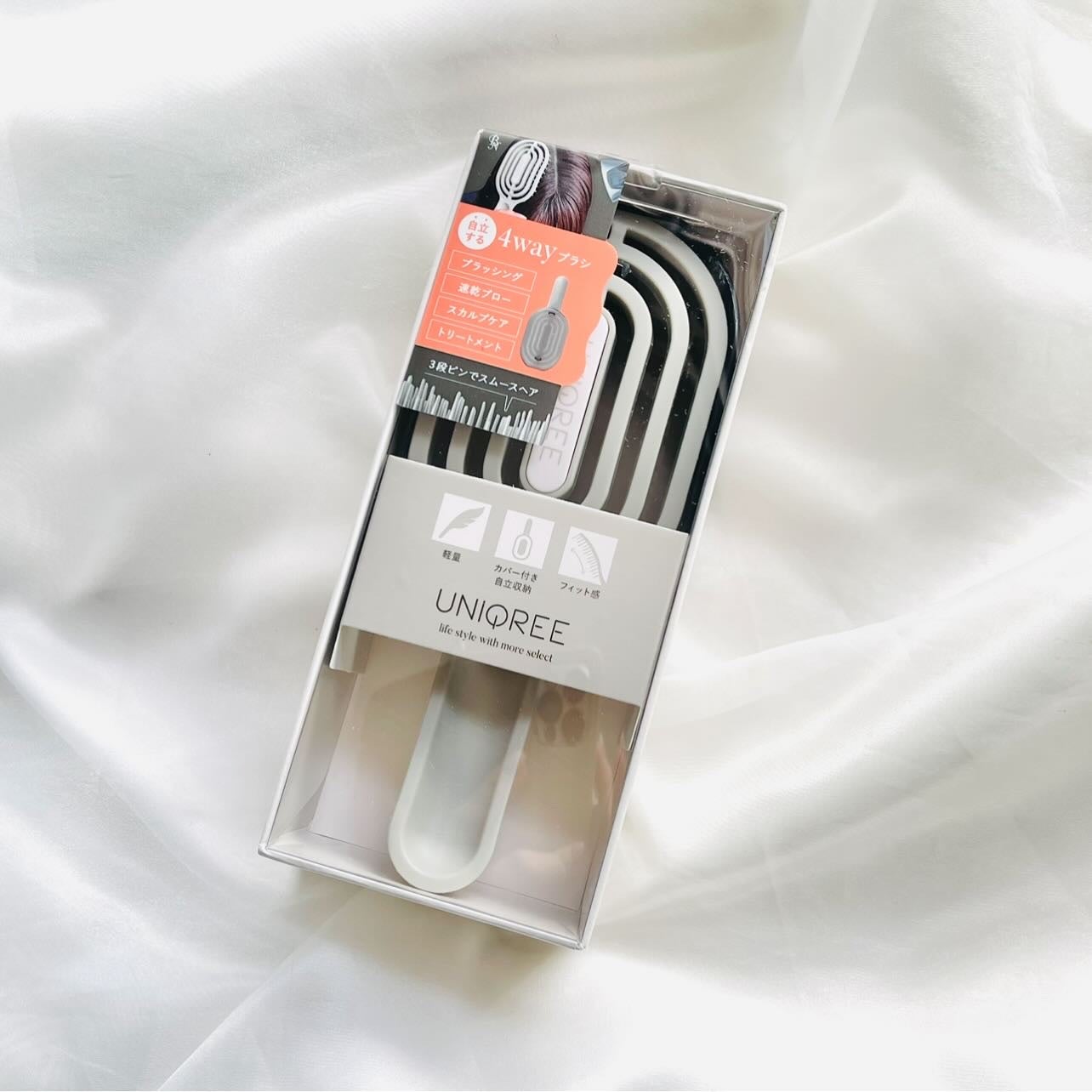 りぃさんのコスメ日記💄 on LIPS 「4wayスムースヘアブラシ♡ブラッシング・スカルプケア・速乾ブ..」(4枚目)