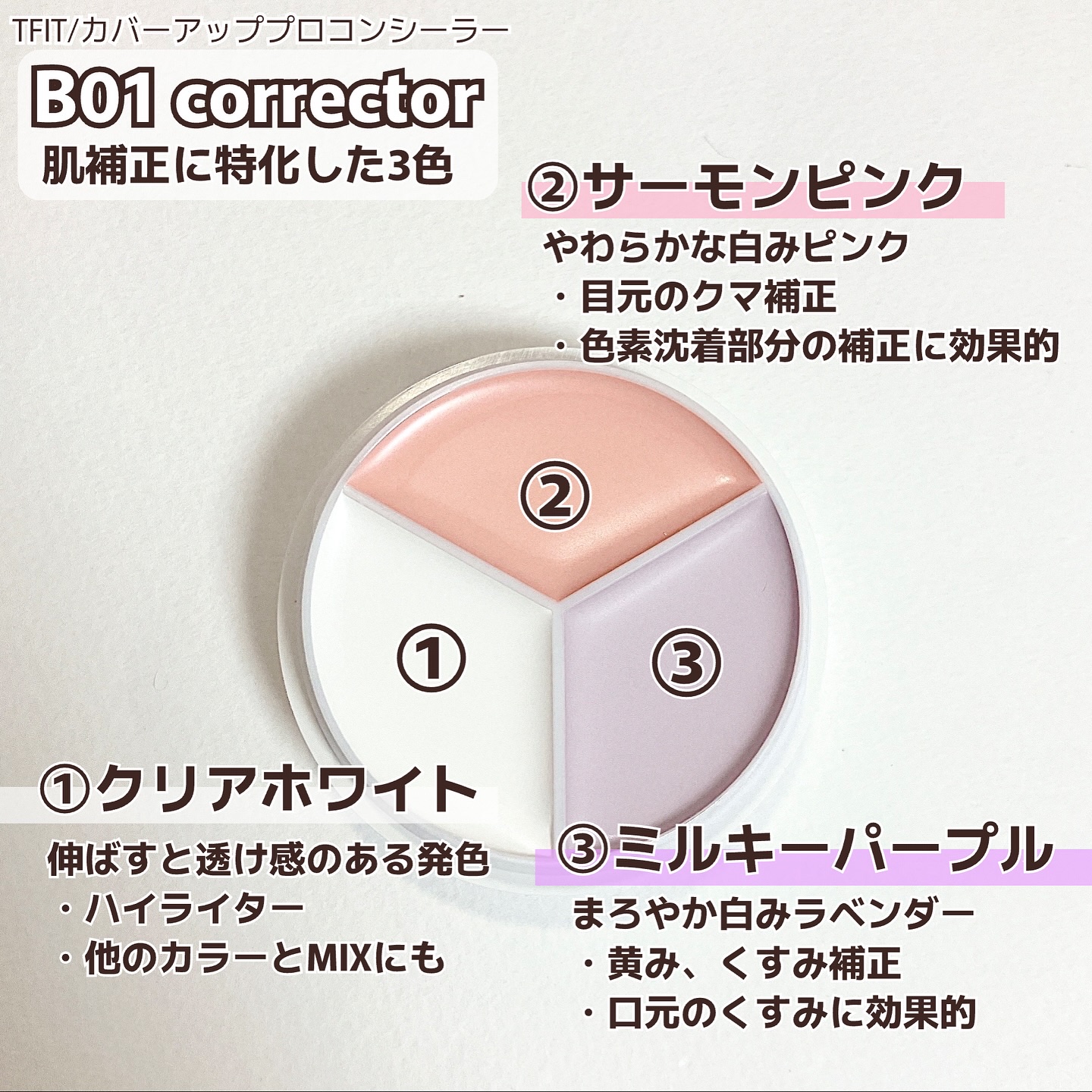 カバーアッププロコンシーラー/TFIT/パレットコンシーラーを使ったクチコミ（2枚目）