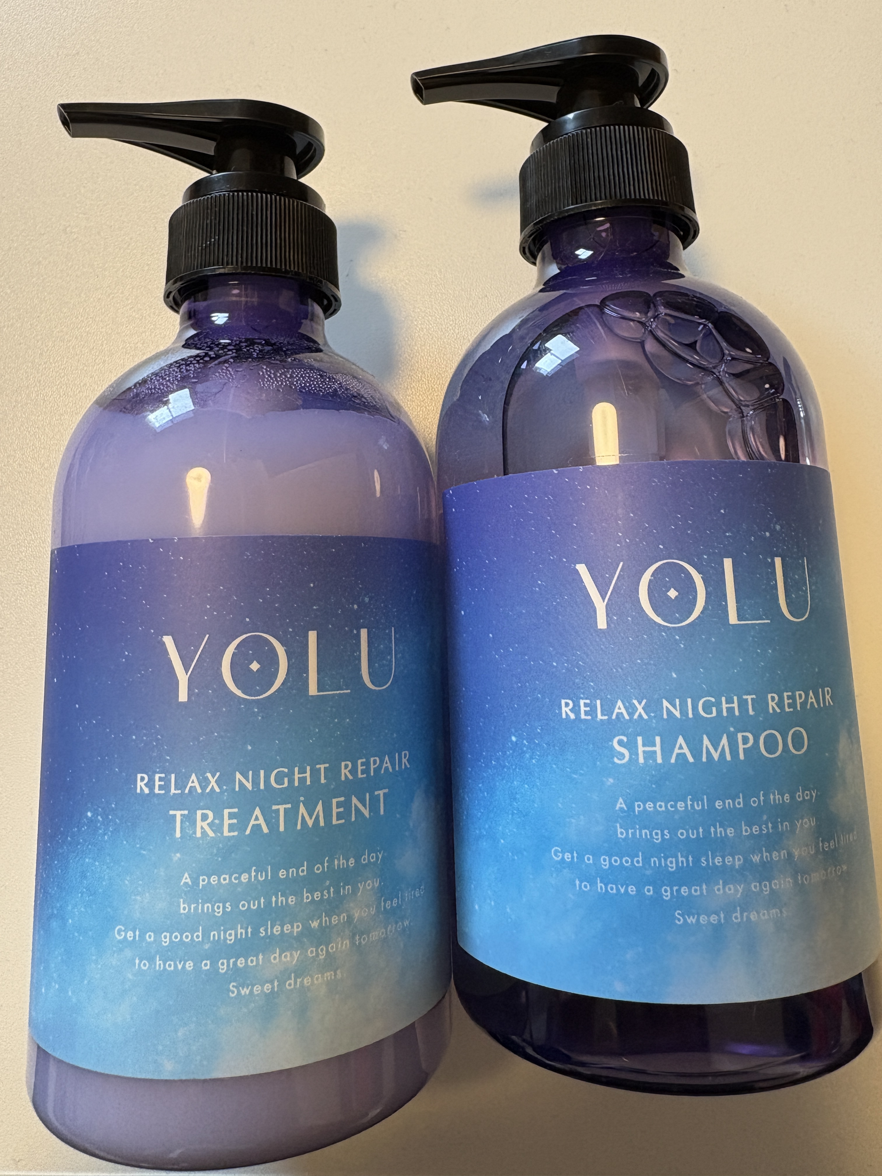 リラックスナイトリペア シャンプー／トリートメント/YOLU/シャンプー・コンディショナーを使ったクチコミ（1枚目）