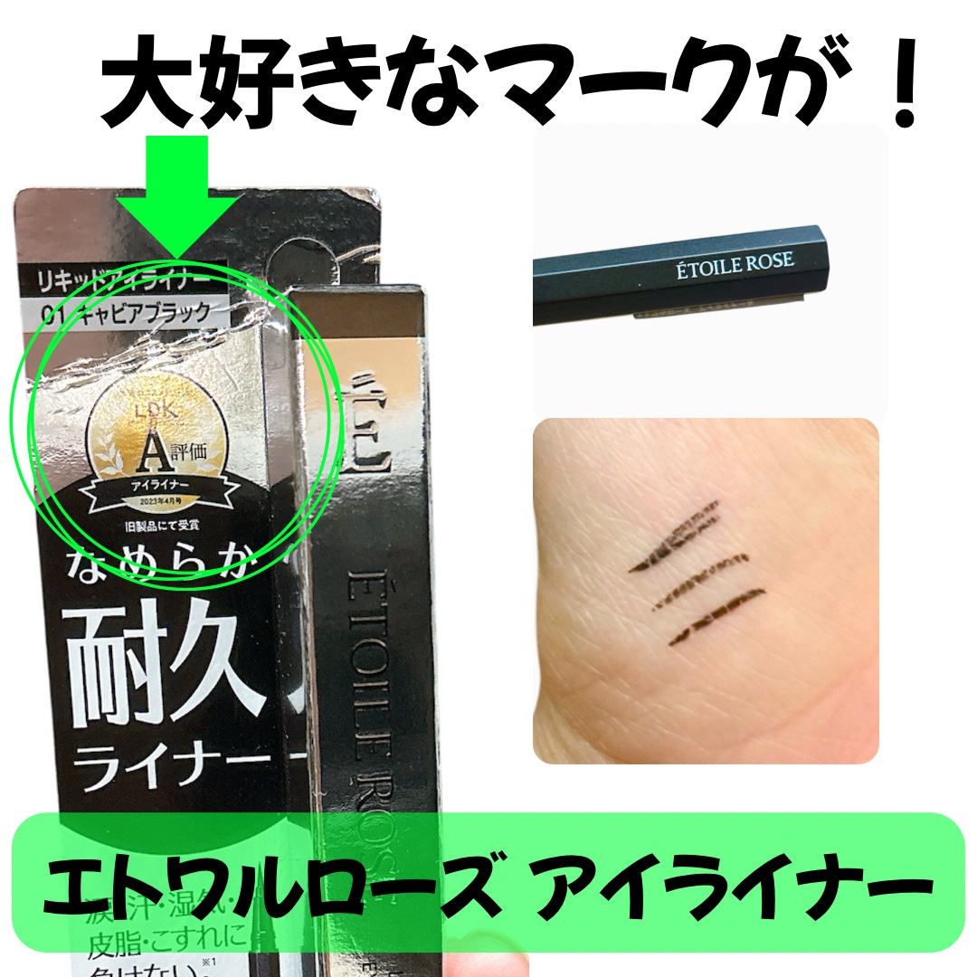 アイライナー/Étoile Rose/リキッドアイライナーを使ったクチコミ（1枚目）