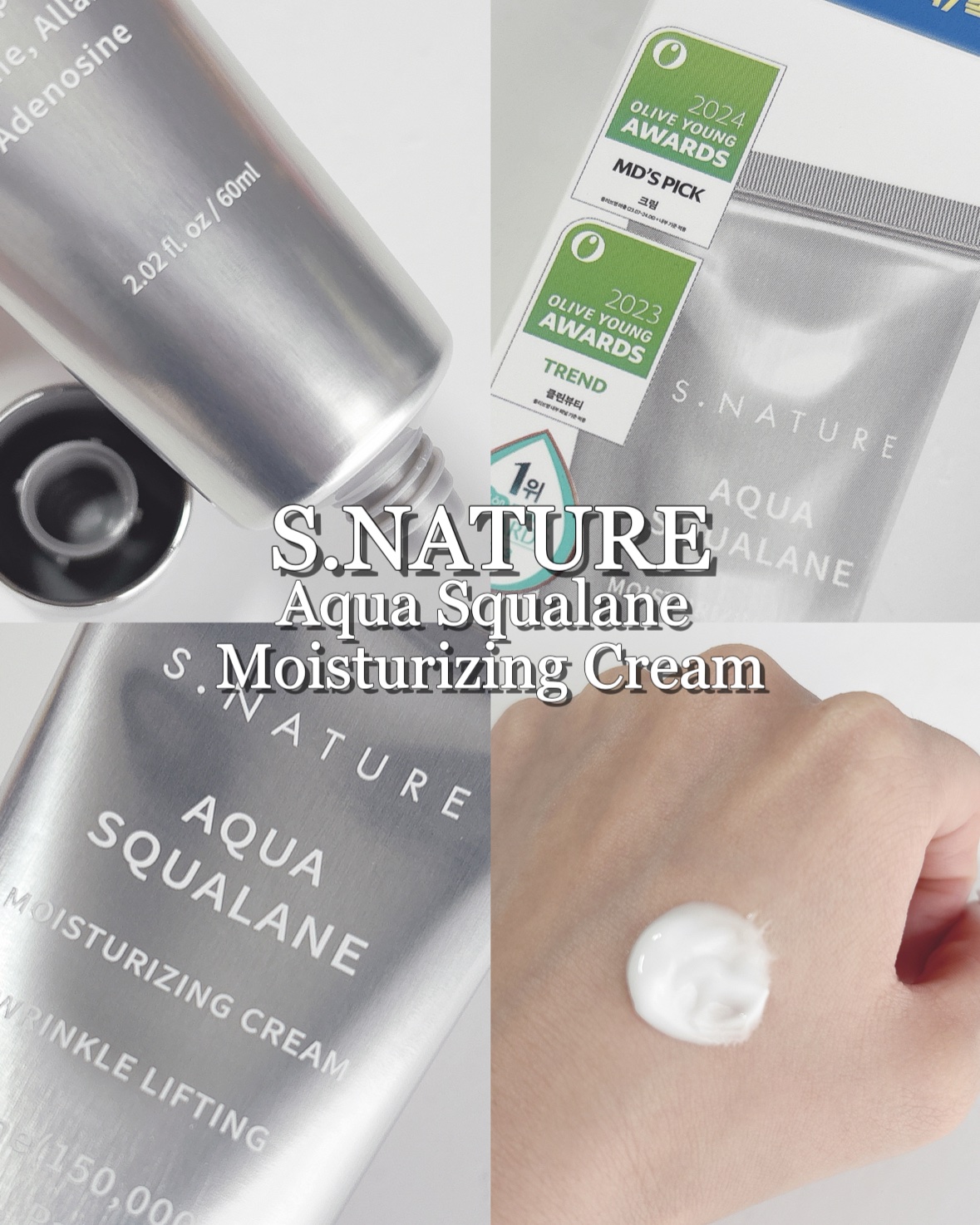 アクアスクワランモイスチャークリーム/S.NATURE/フェイスクリームを使ったクチコミ（1枚目）