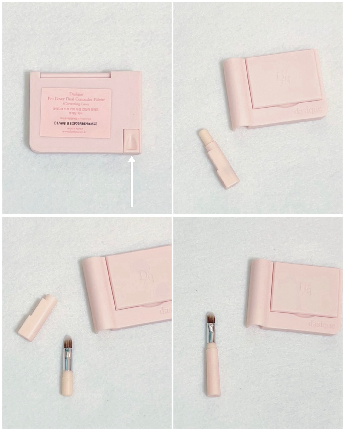 プロカバーデュアルコンシーラーパレット/dasique/パレットコンシーラーを使ったクチコミ（2枚目）