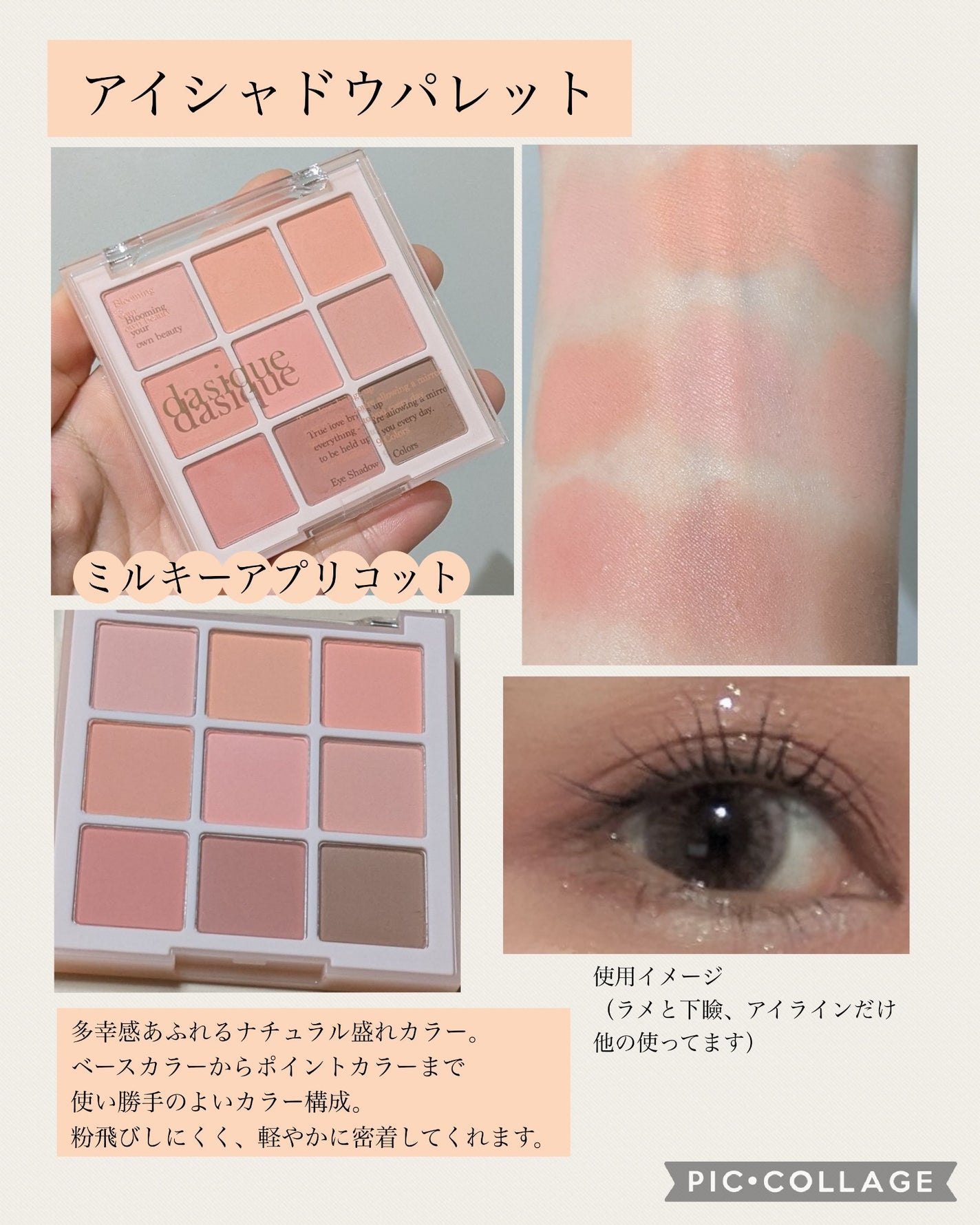シャドウパレット/dasique/アイシャドウパレットを使ったクチコミ(3枚目)