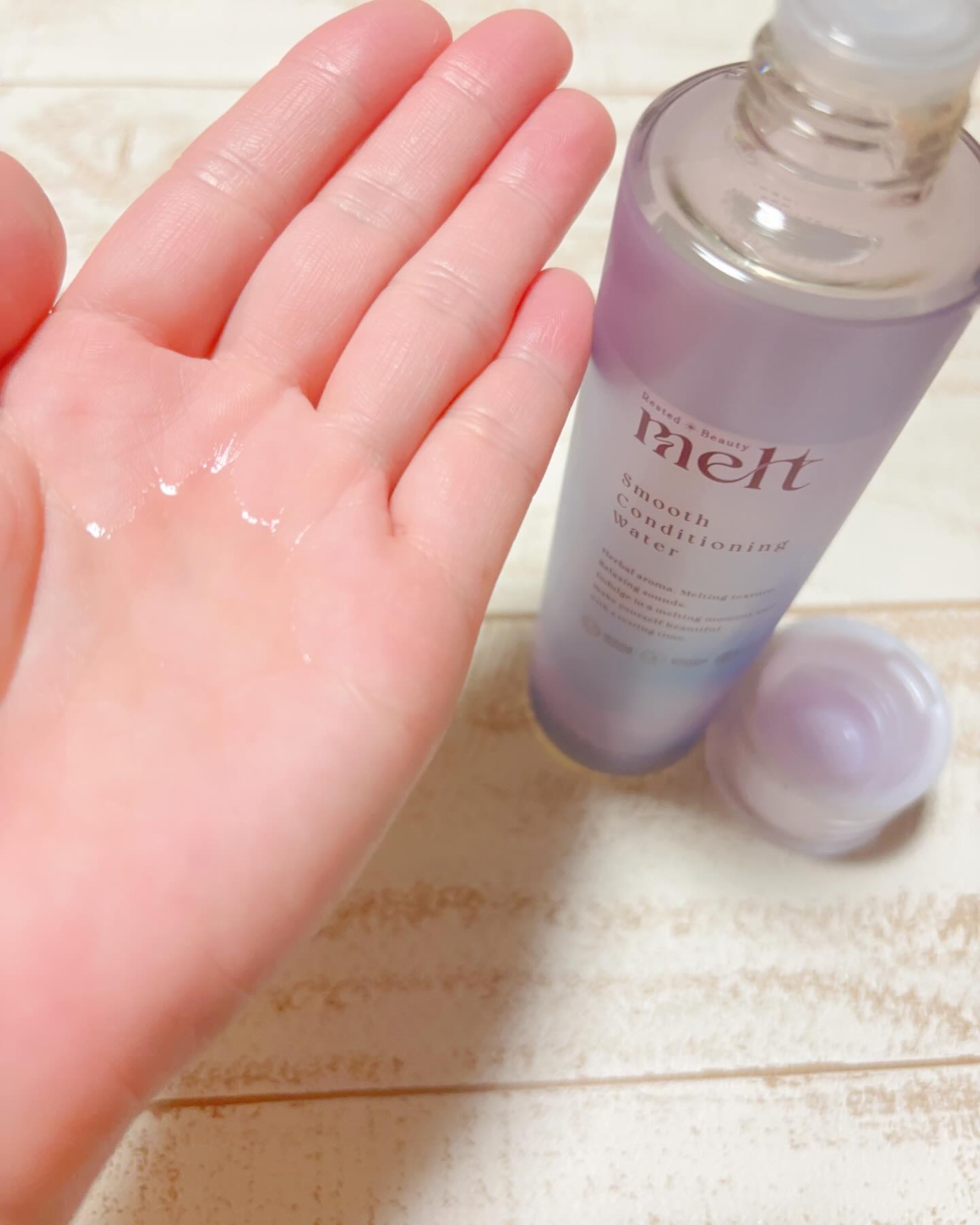 スムース コンディショニング ウォーター/melt/アウトバストリートメントを使ったクチコミ（3枚目）