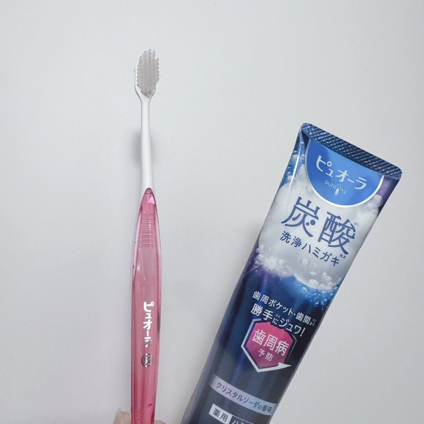 ピュオーラ 炭酸ハミガキ【医薬部外品】/ピュオーラ/歯磨き粉を使ったクチコミ(5枚目)