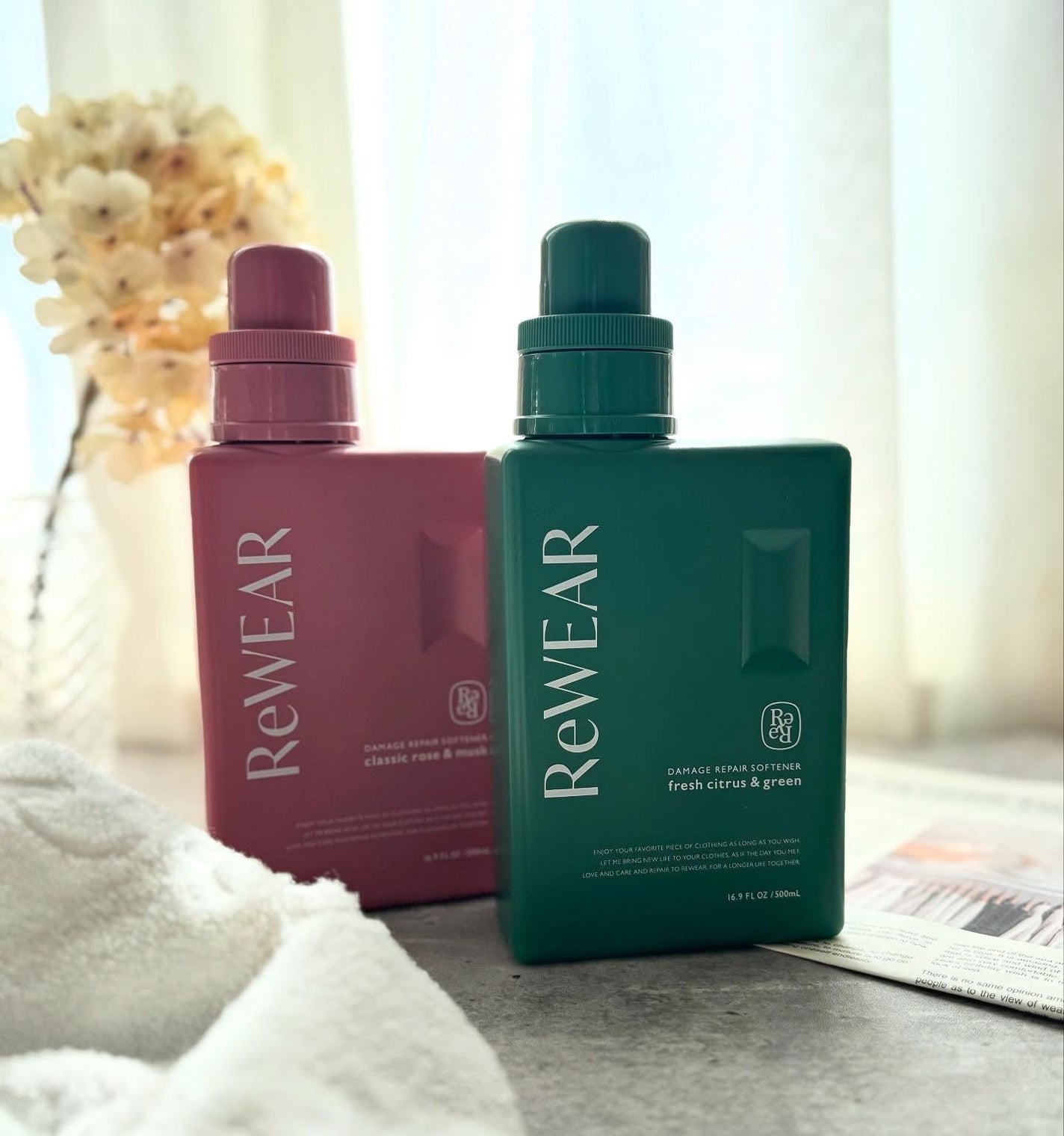 再生柔軟剤 クラシックローズ&ムスク/ReWEAR/柔軟剤を使ったクチコミ(4枚目)