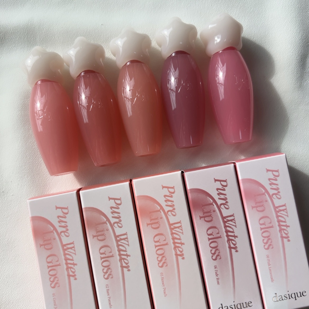 ピュアウォーターリップグロス 01 コーラルジュース/dasique/リップグロスを使ったクチコミ（2枚目）